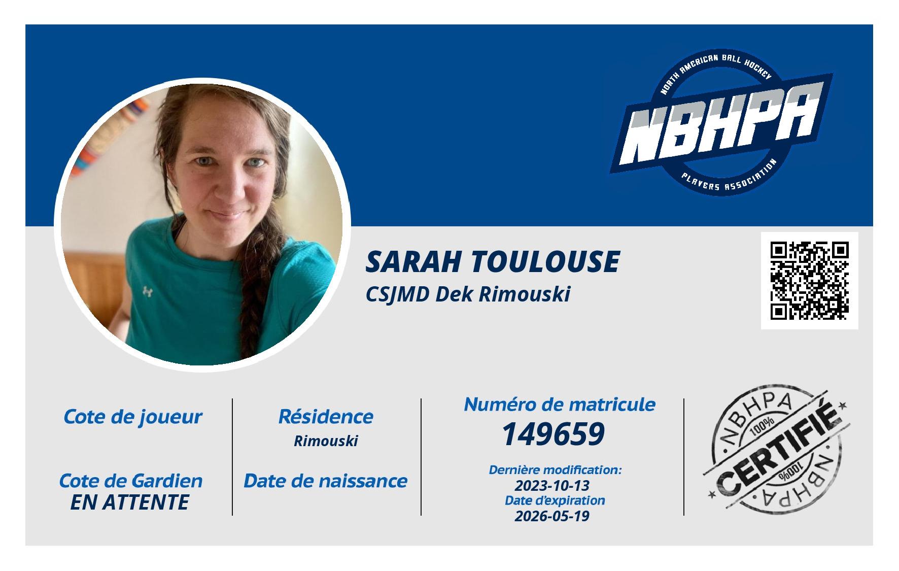 Sarah Toulouse