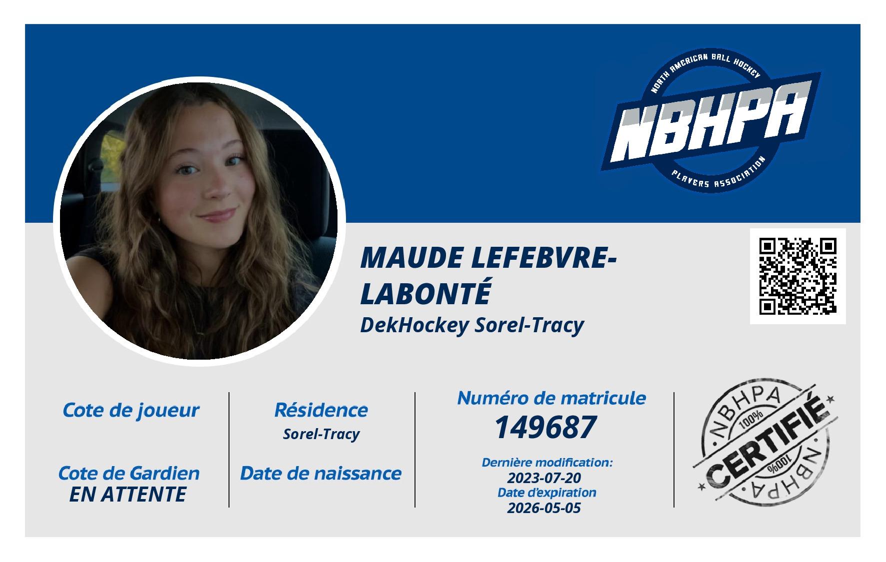 Maude Lefebvre-Labonté