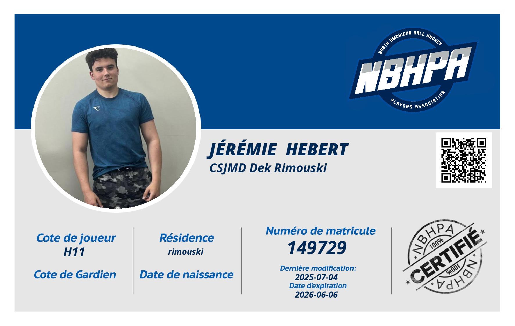 Jérémie  Hebert