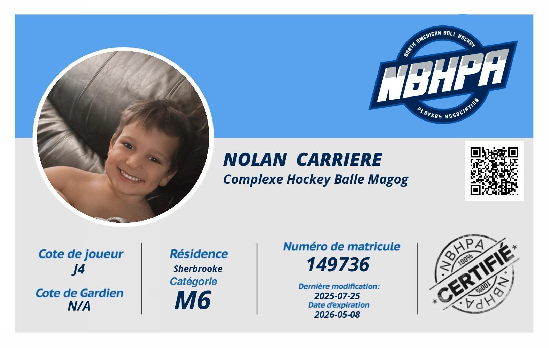 Nolan  Carriere 