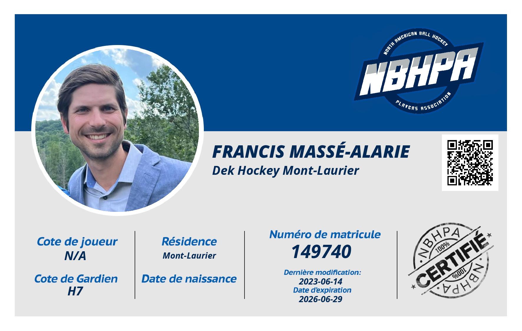 Francis Massé-Alarie