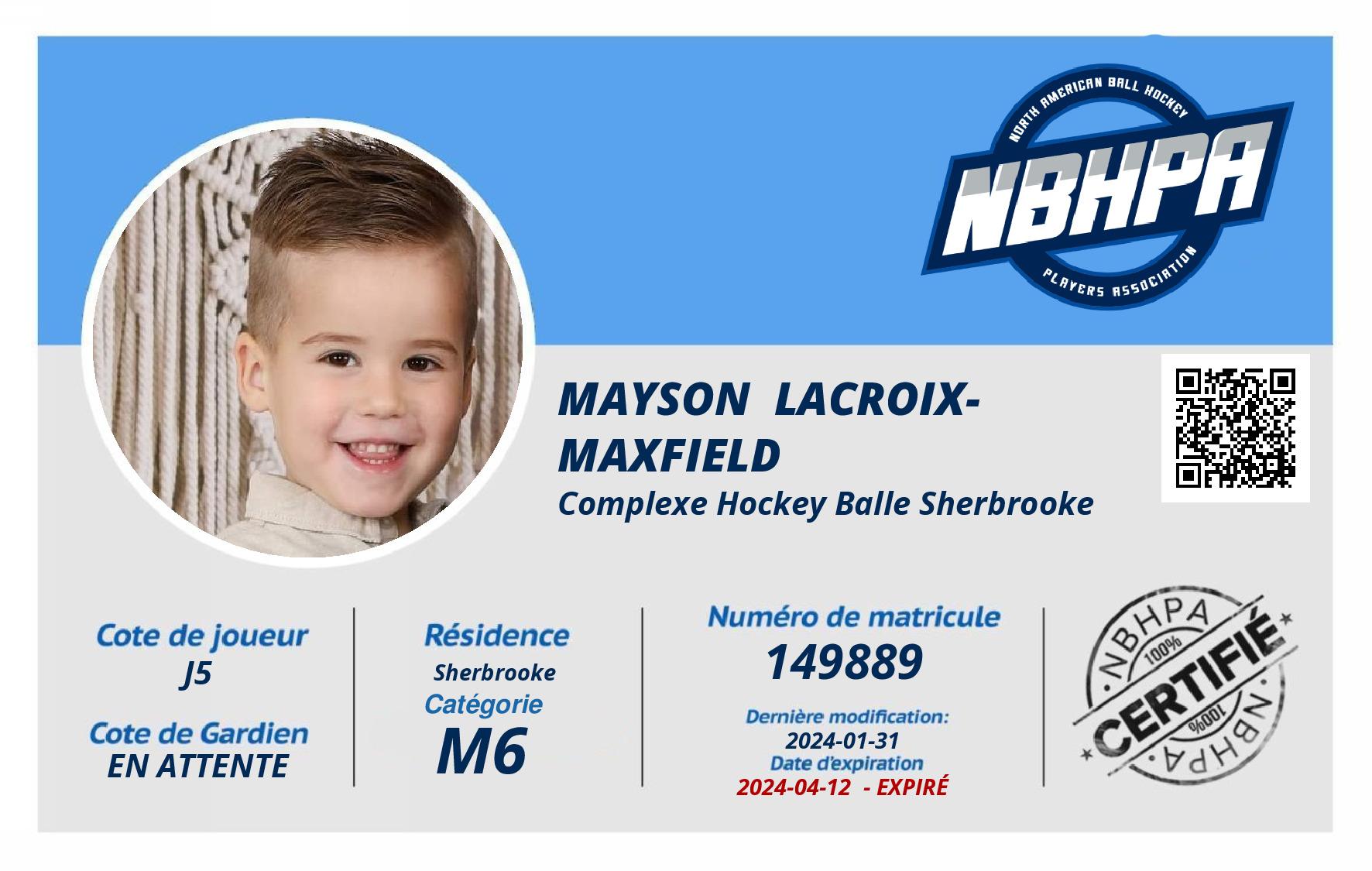 Mayson  Lacroix-Maxfield