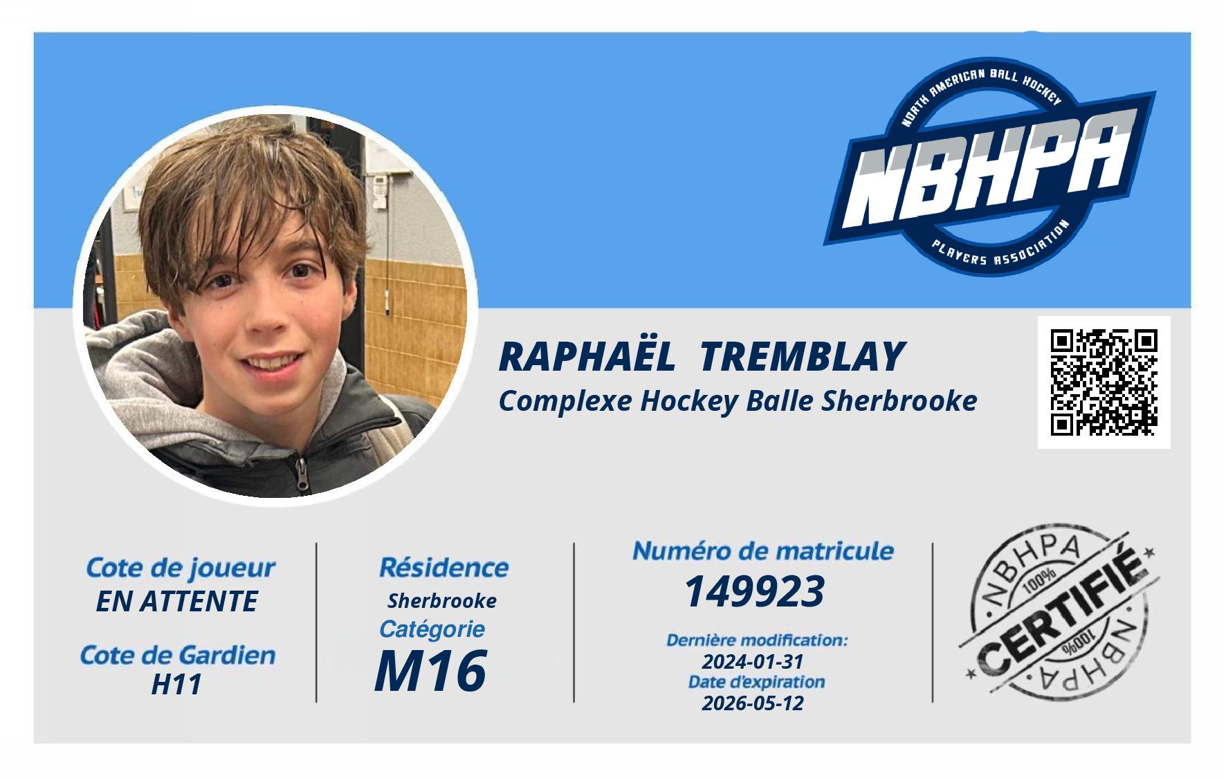 Raphaël  Tremblay 