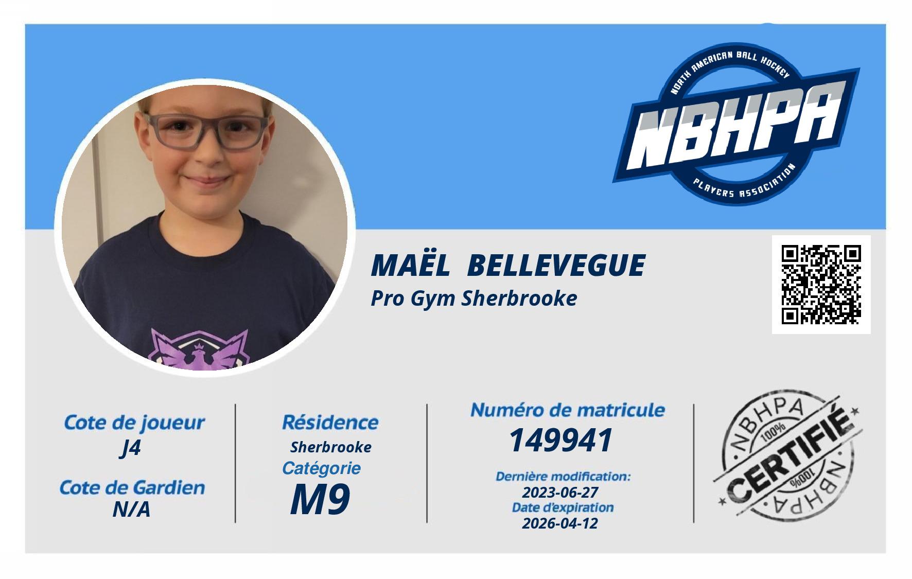 Maël  Bellevegue