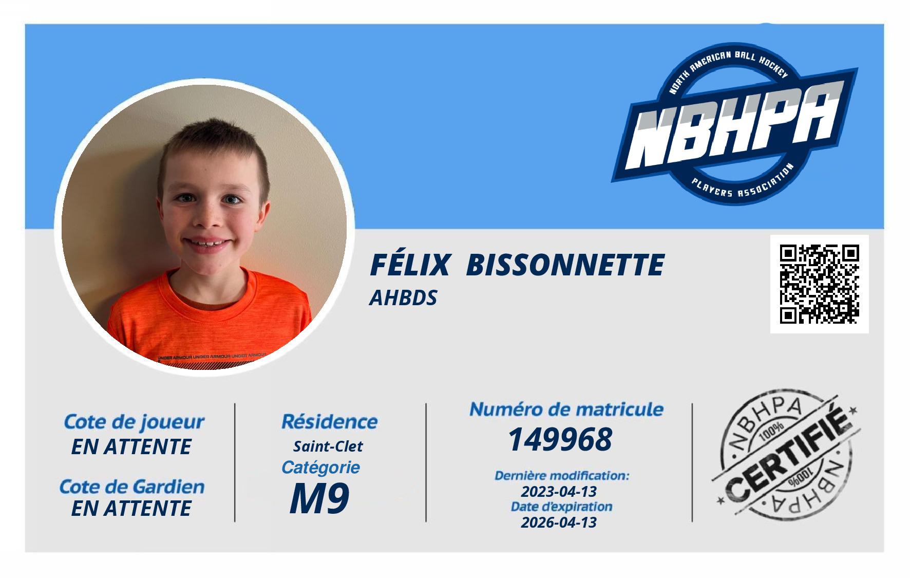 Félix  Bissonnette 