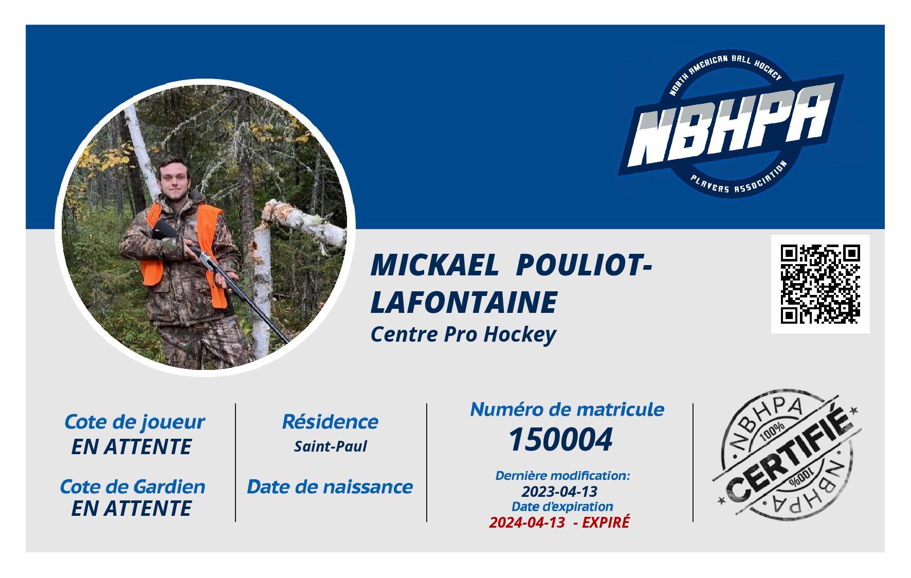 Mickael  Pouliot-Lafontaine