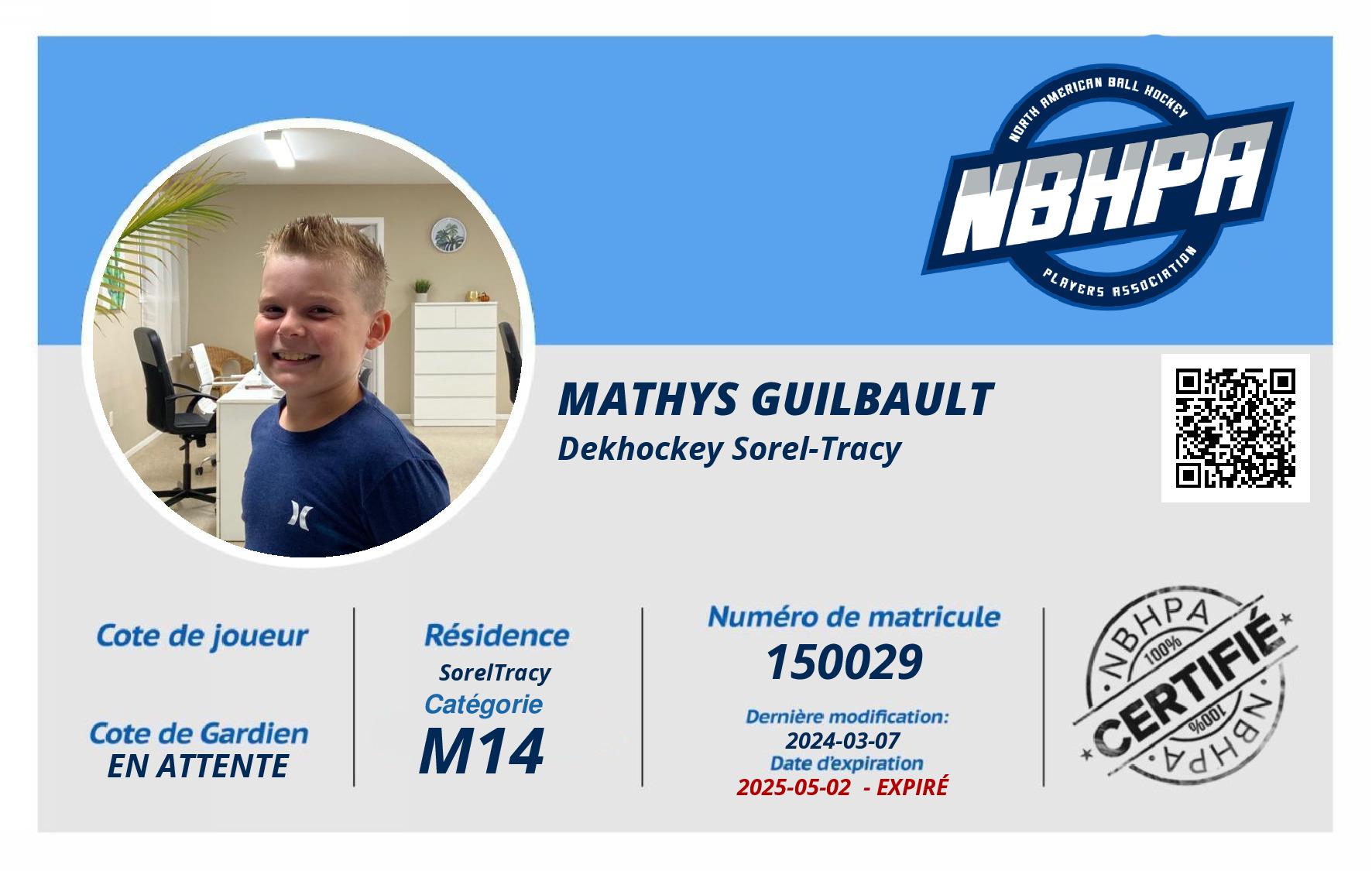 Mathys Guilbault 