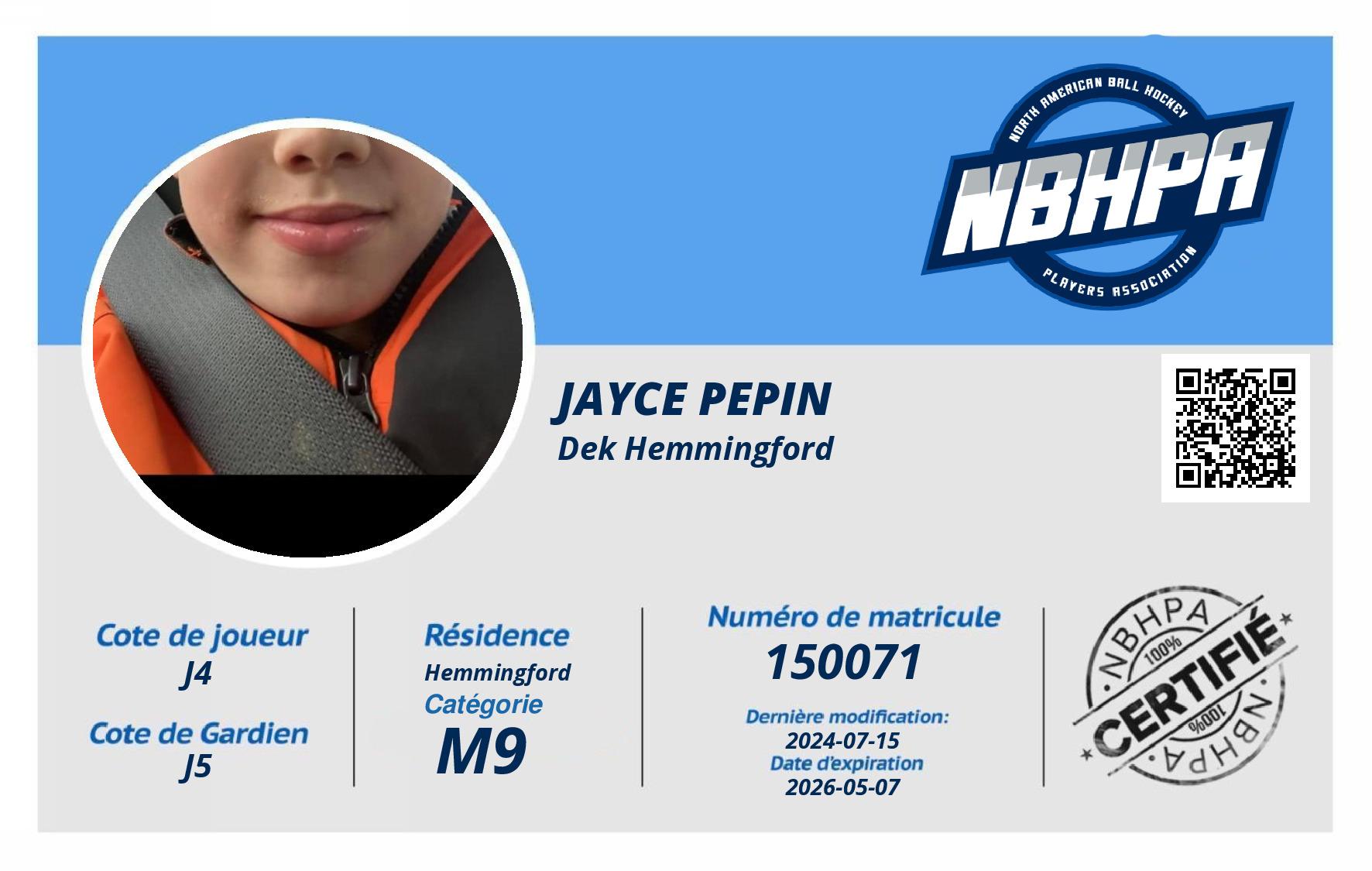 Jayce Pepin