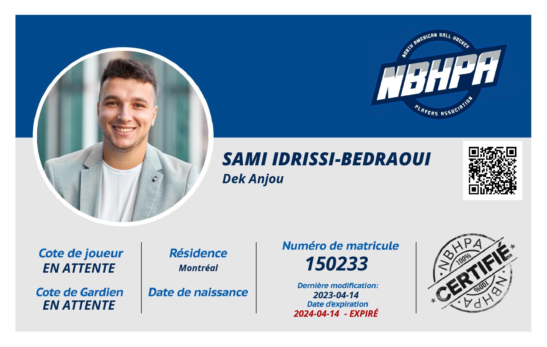 Sami Idrissi-Bedraoui