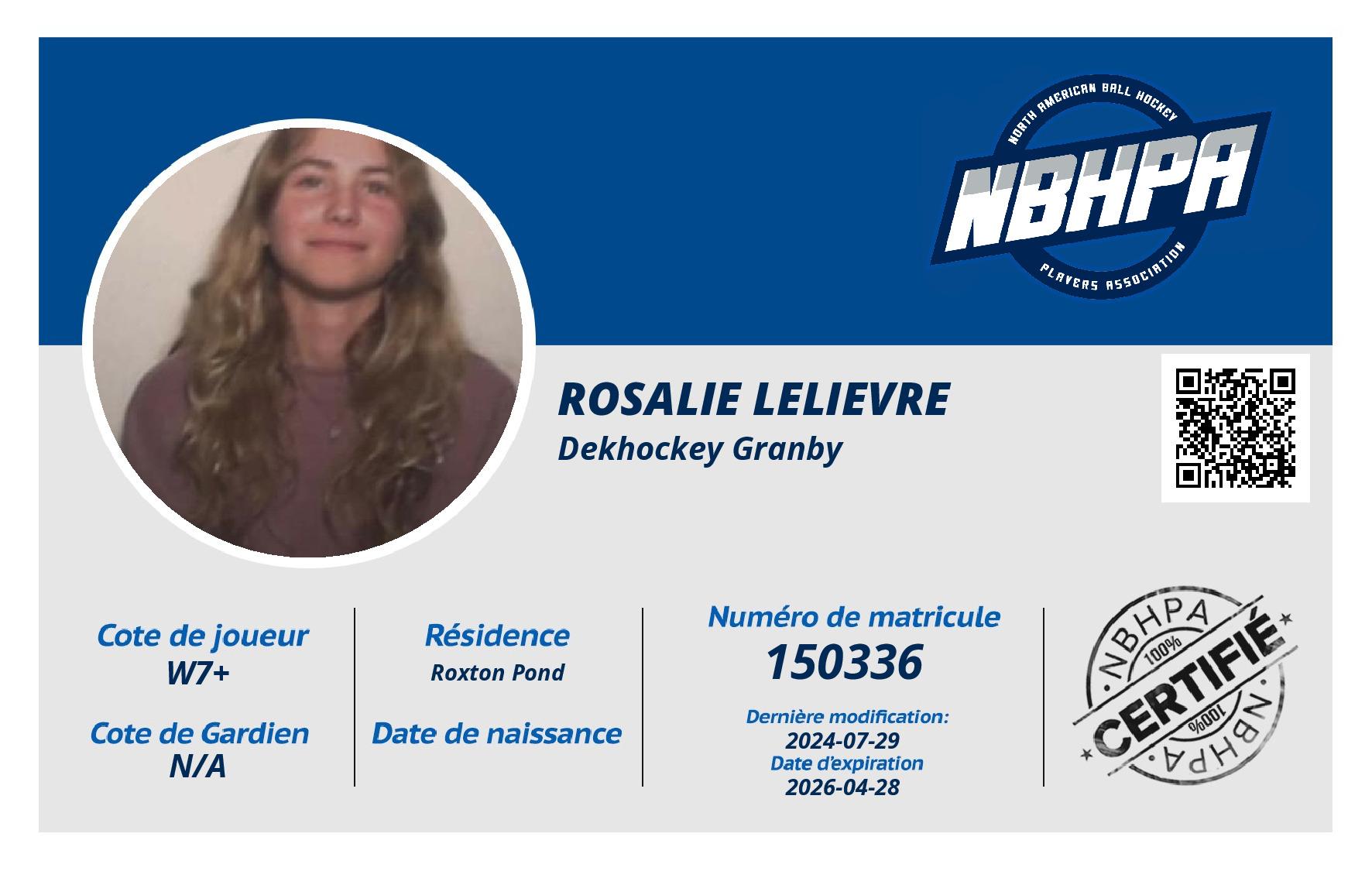 Rosalie Lelievre