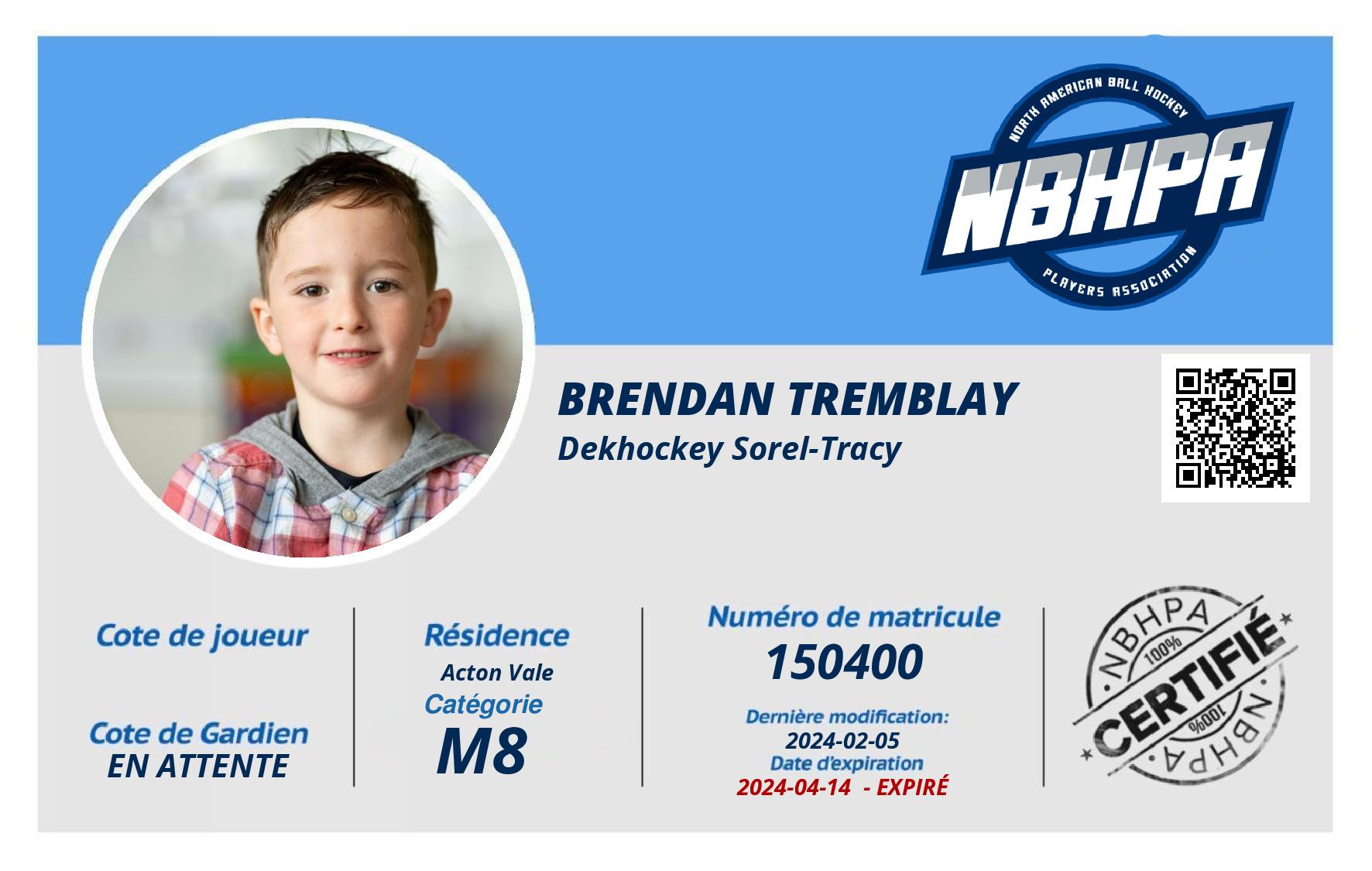 Brendan Tremblay 