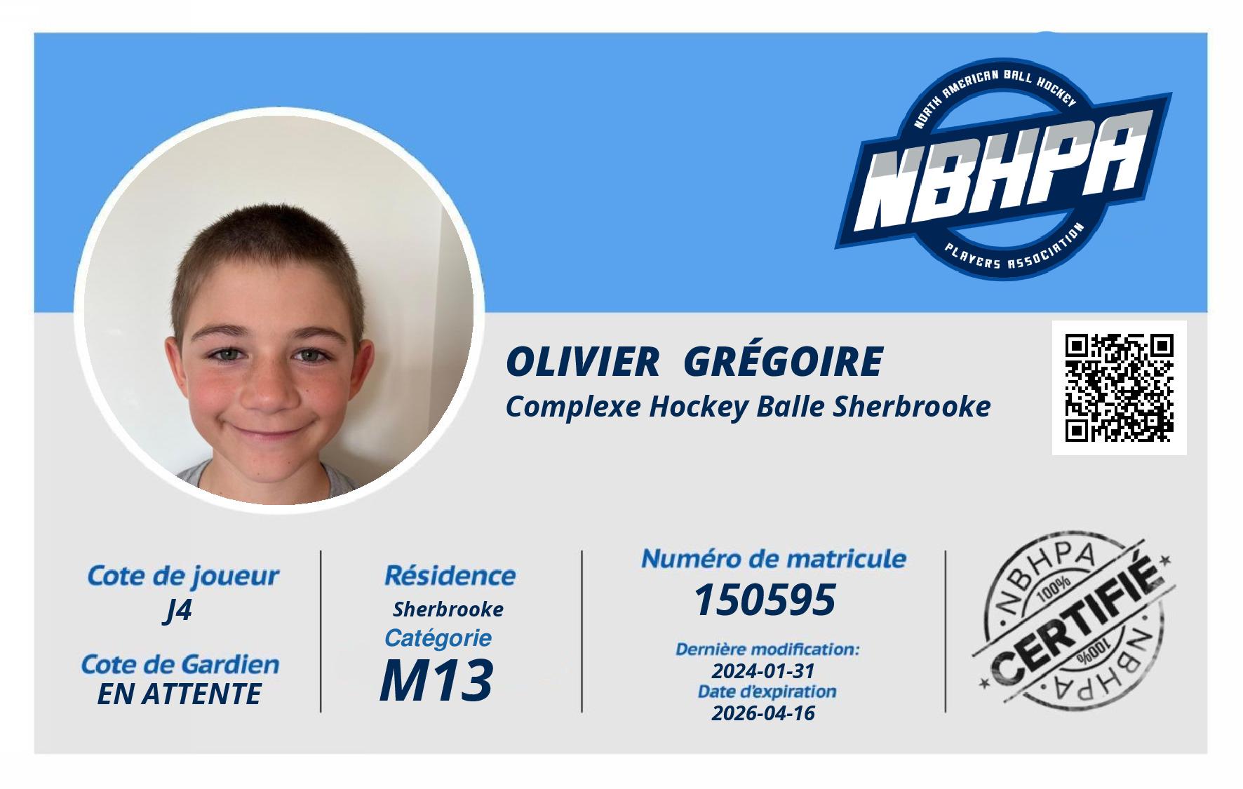 Olivier  Grégoire 