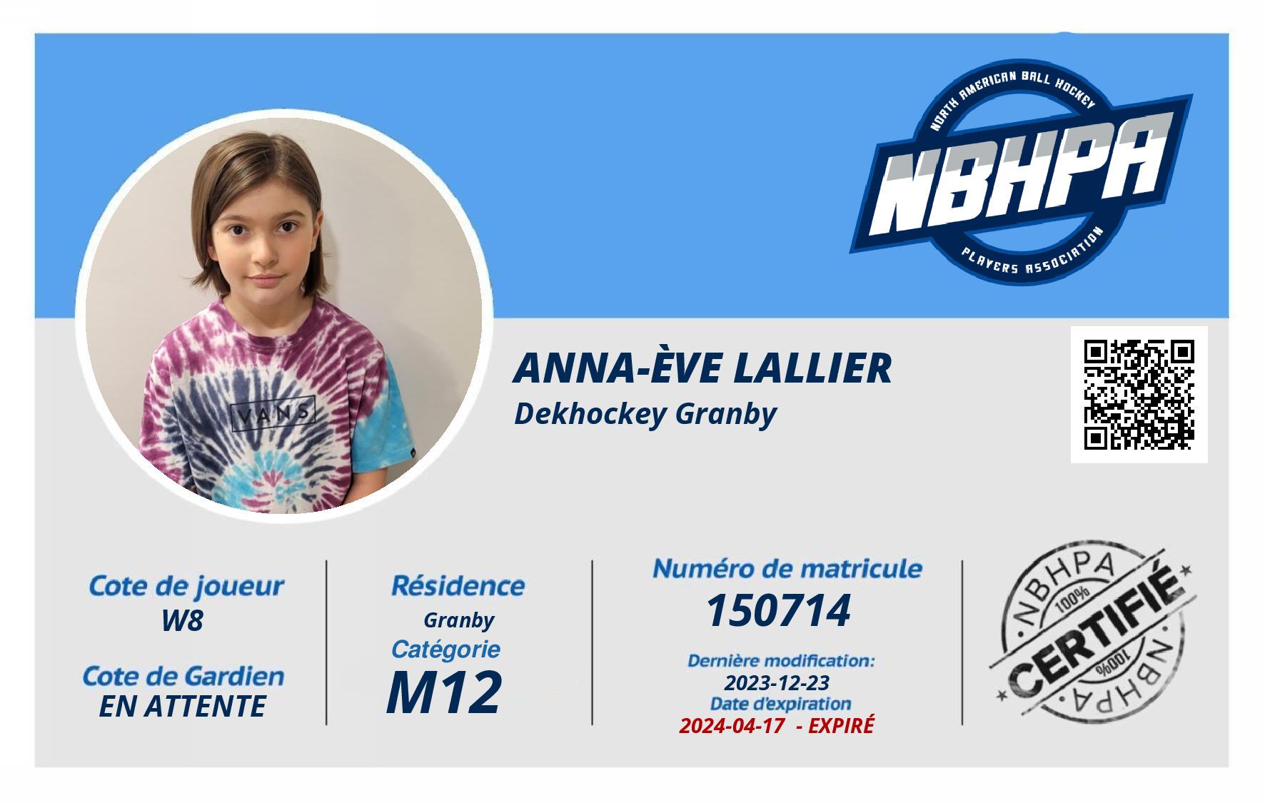 Anna-Ève Lallier