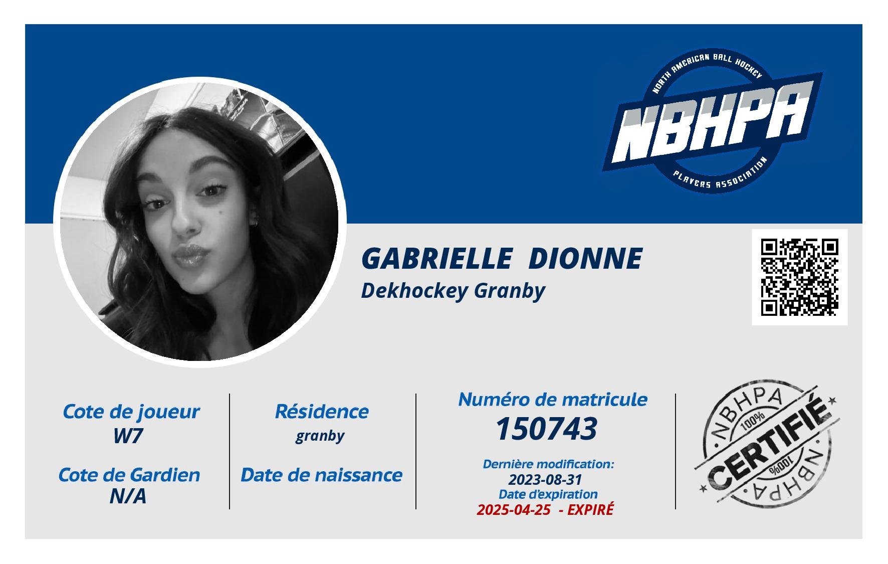 Gabrielle  Dionne 