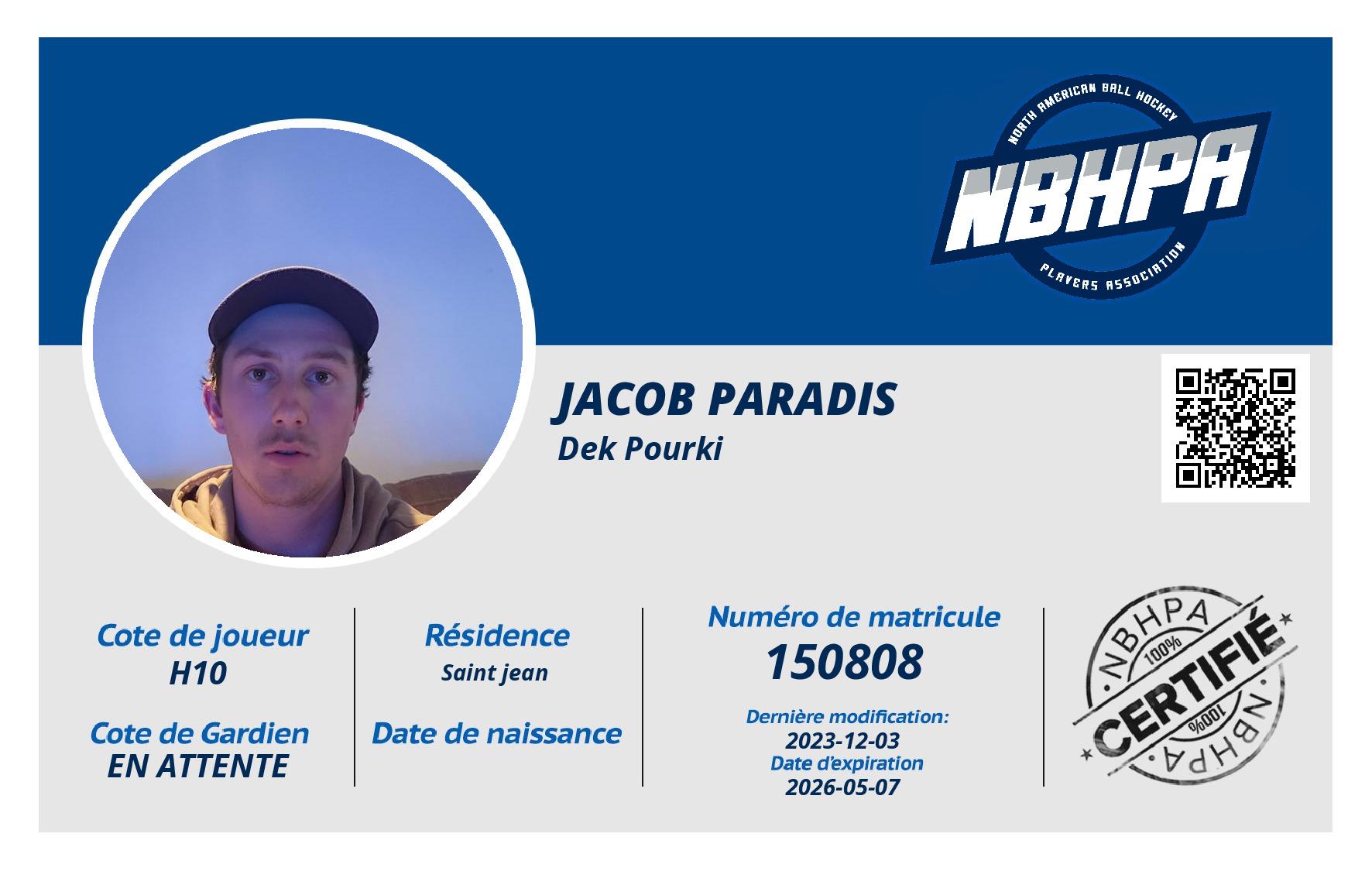 Jacob Paradis