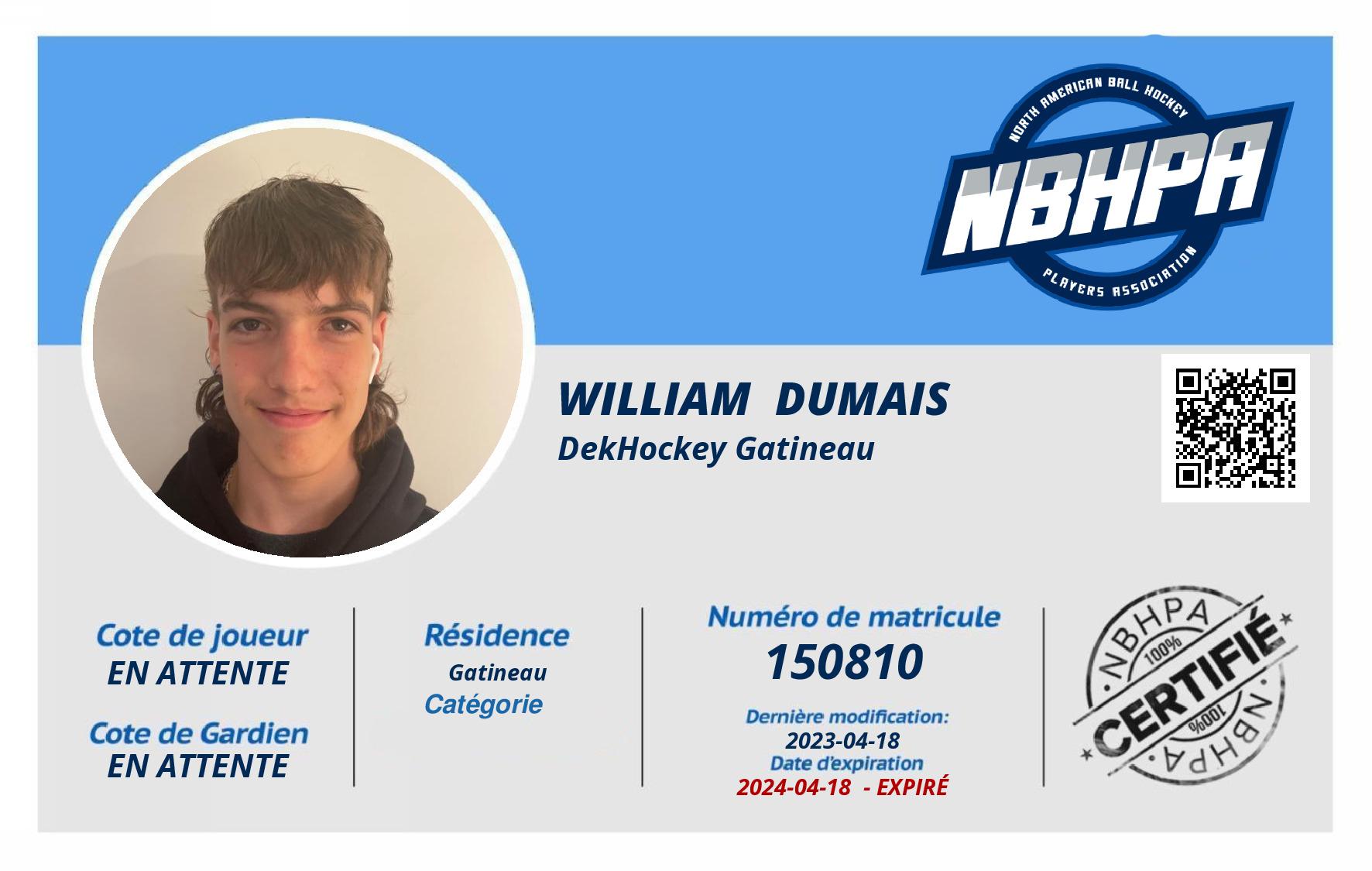 William  Dumais