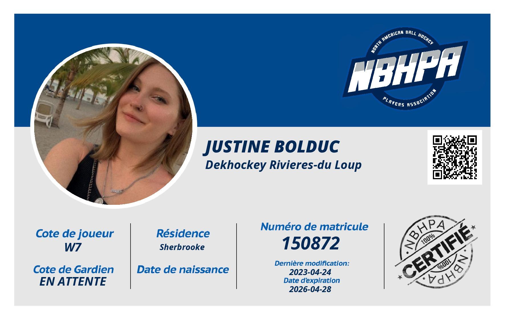 Justine Bolduc