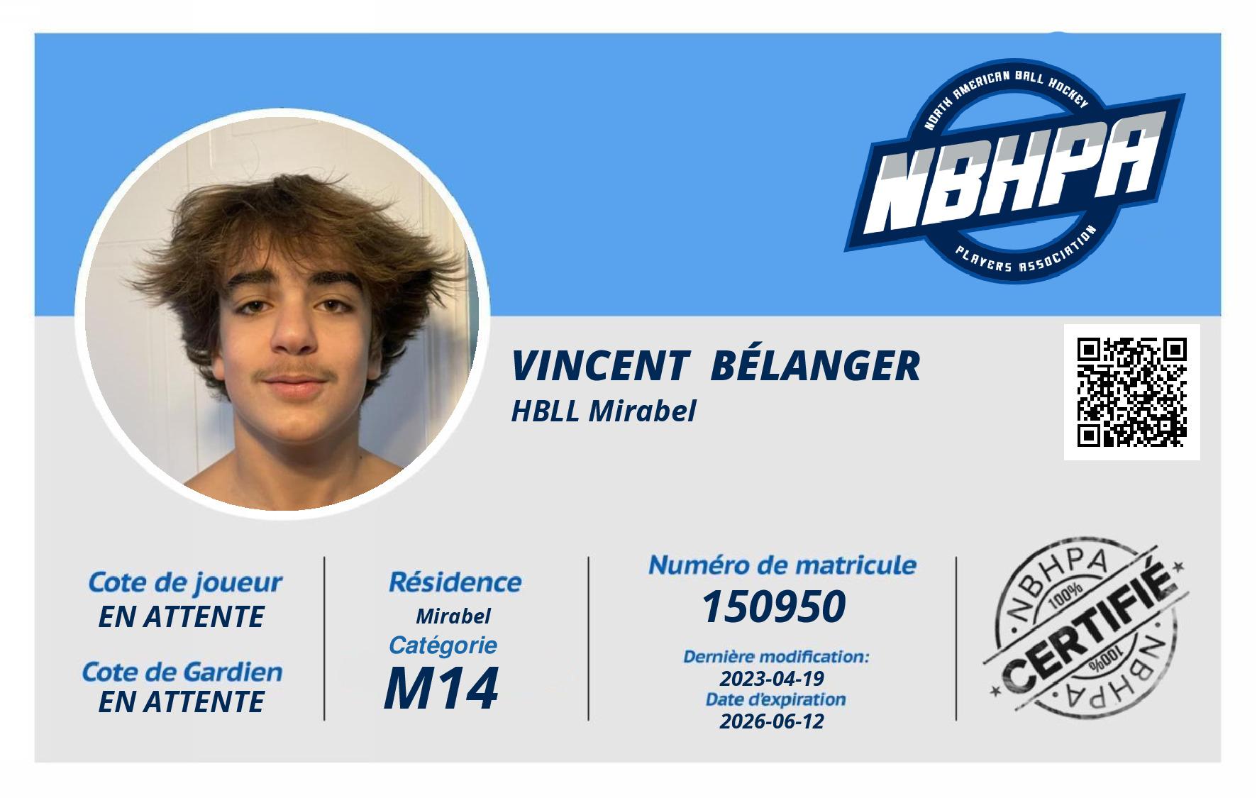 Vincent  Bélanger