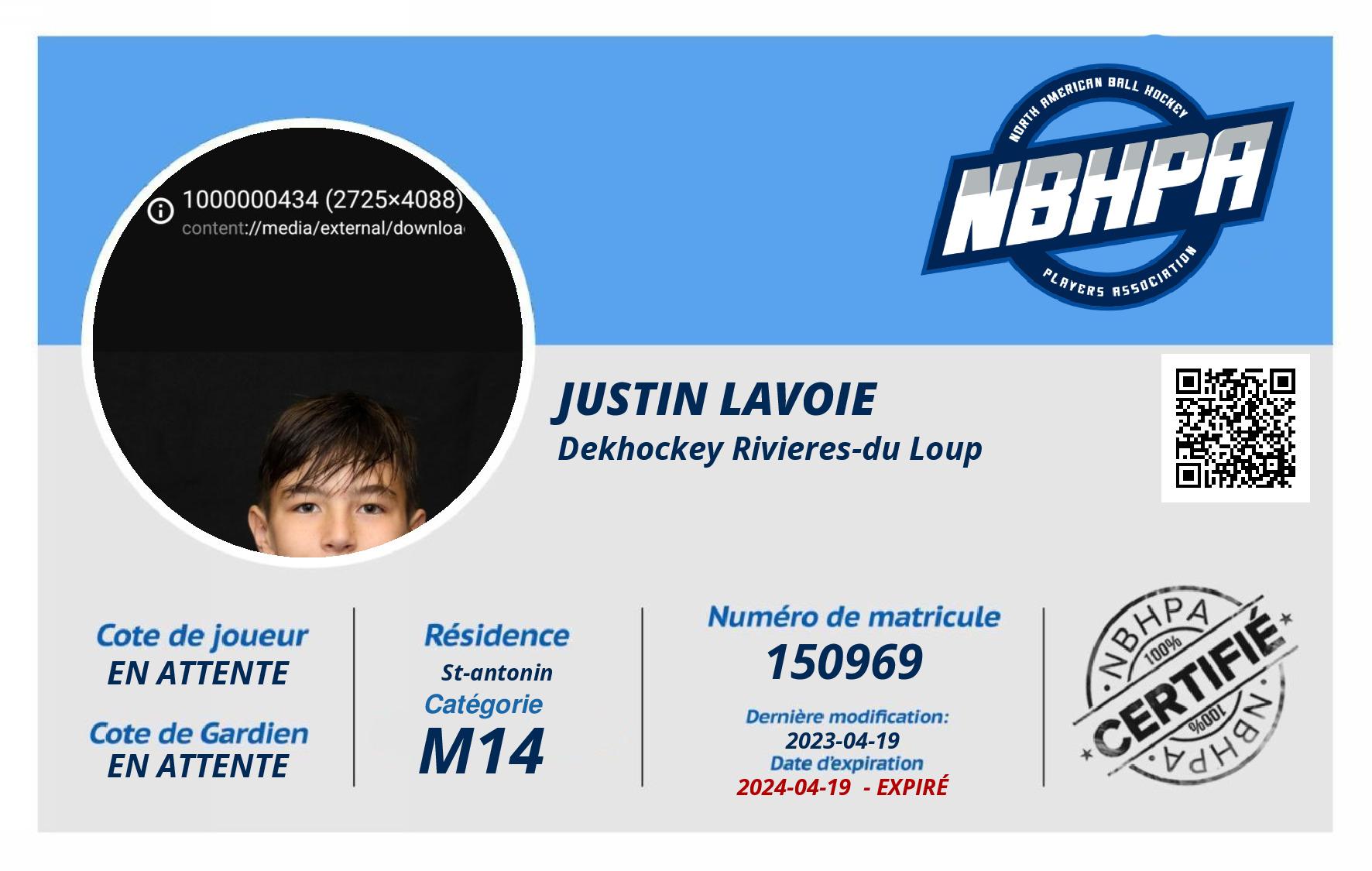 Justin Lavoie