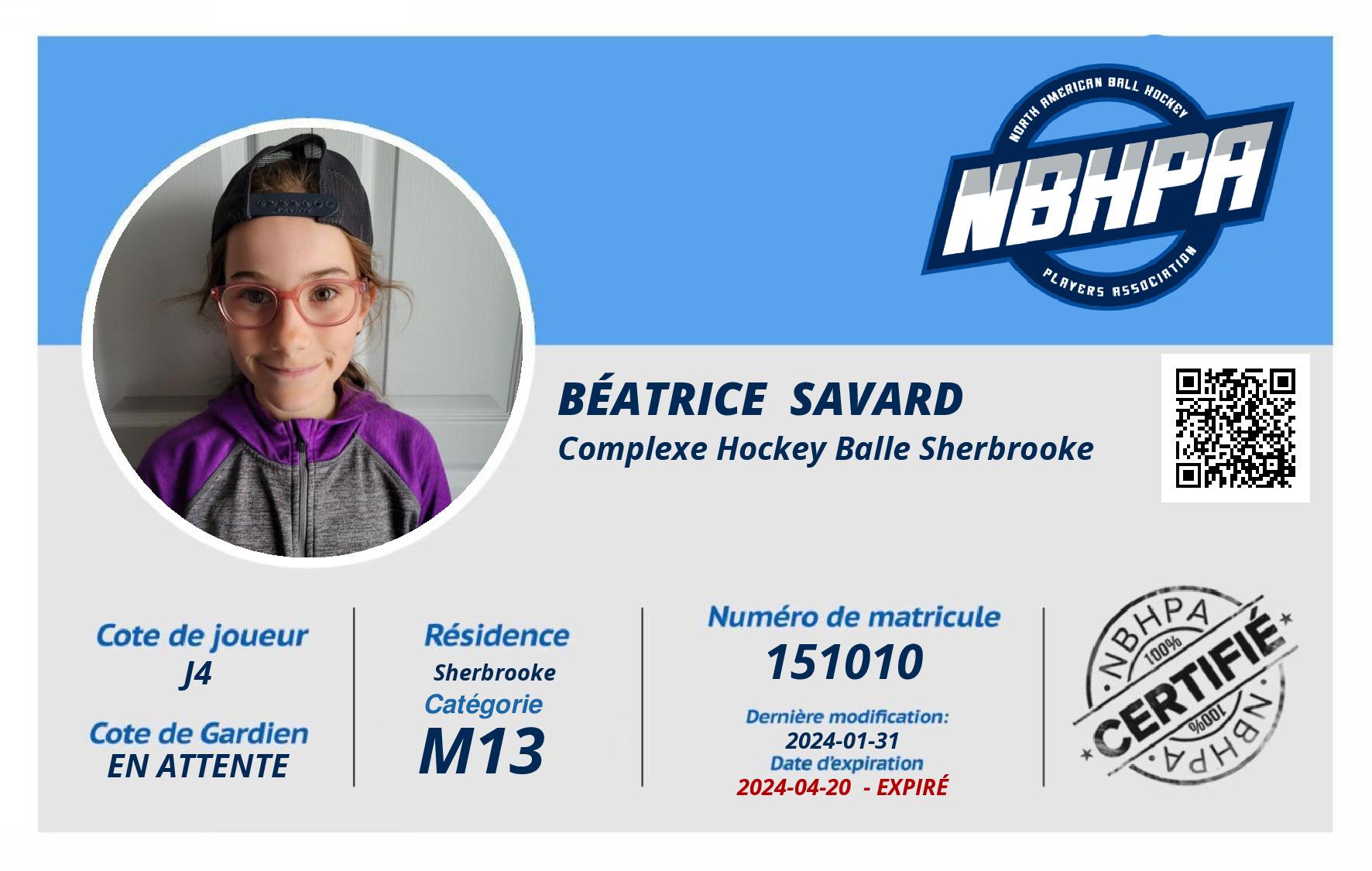 Béatrice  Savard