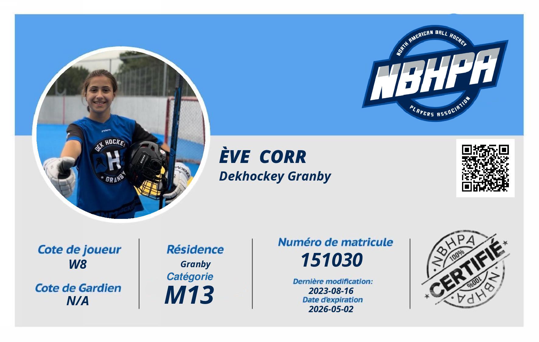 Ève  Corr