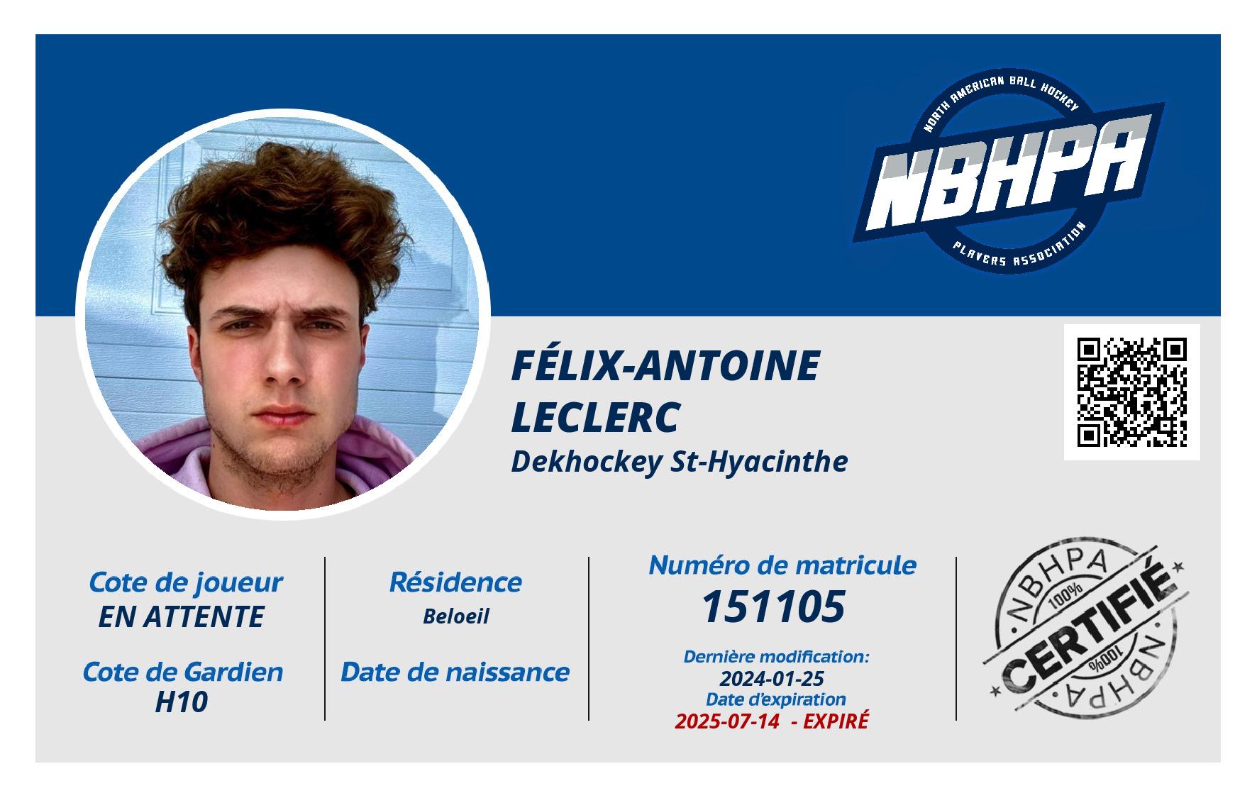 Félix-Antoine Leclerc