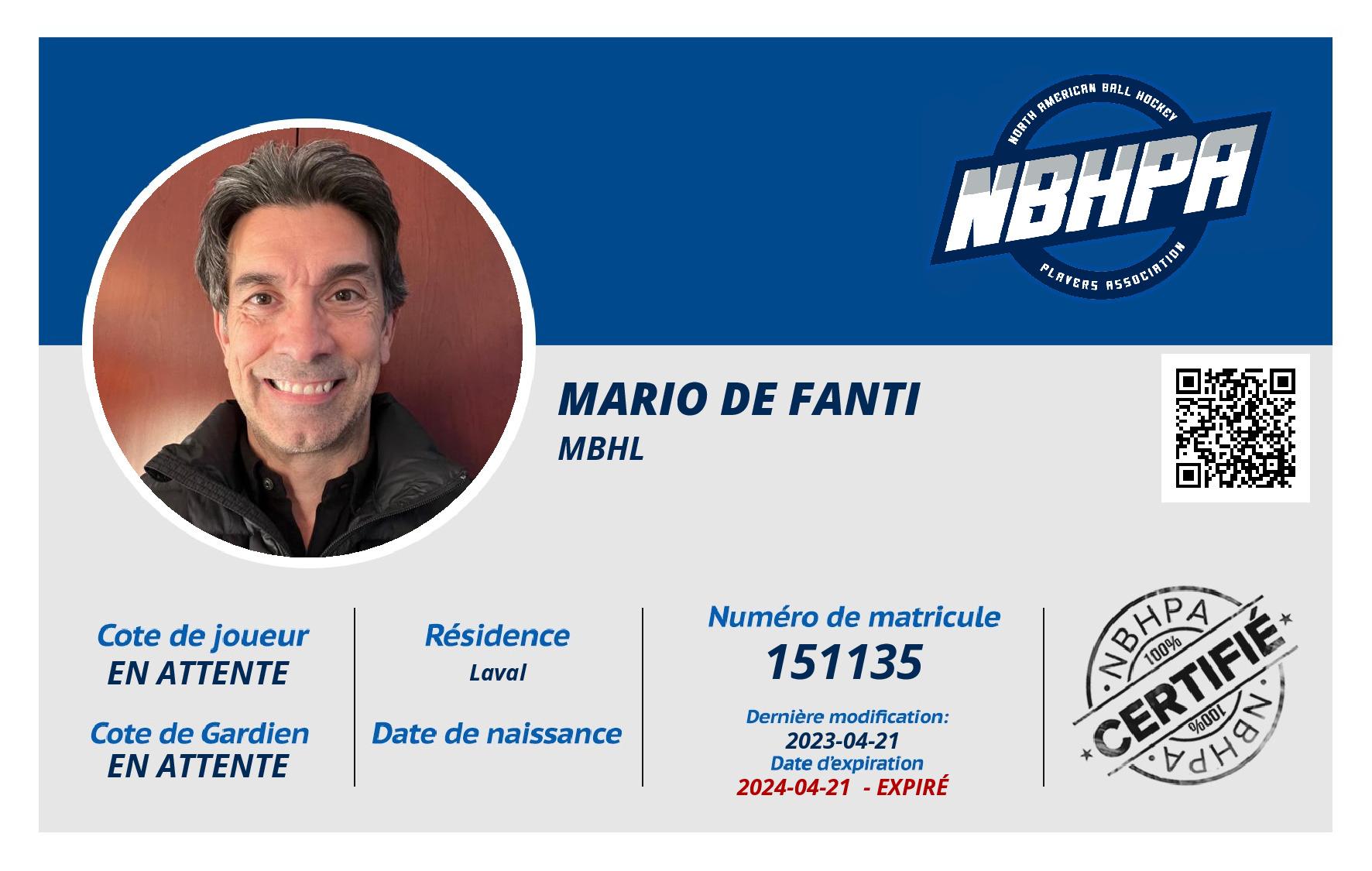 Mario De Fanti