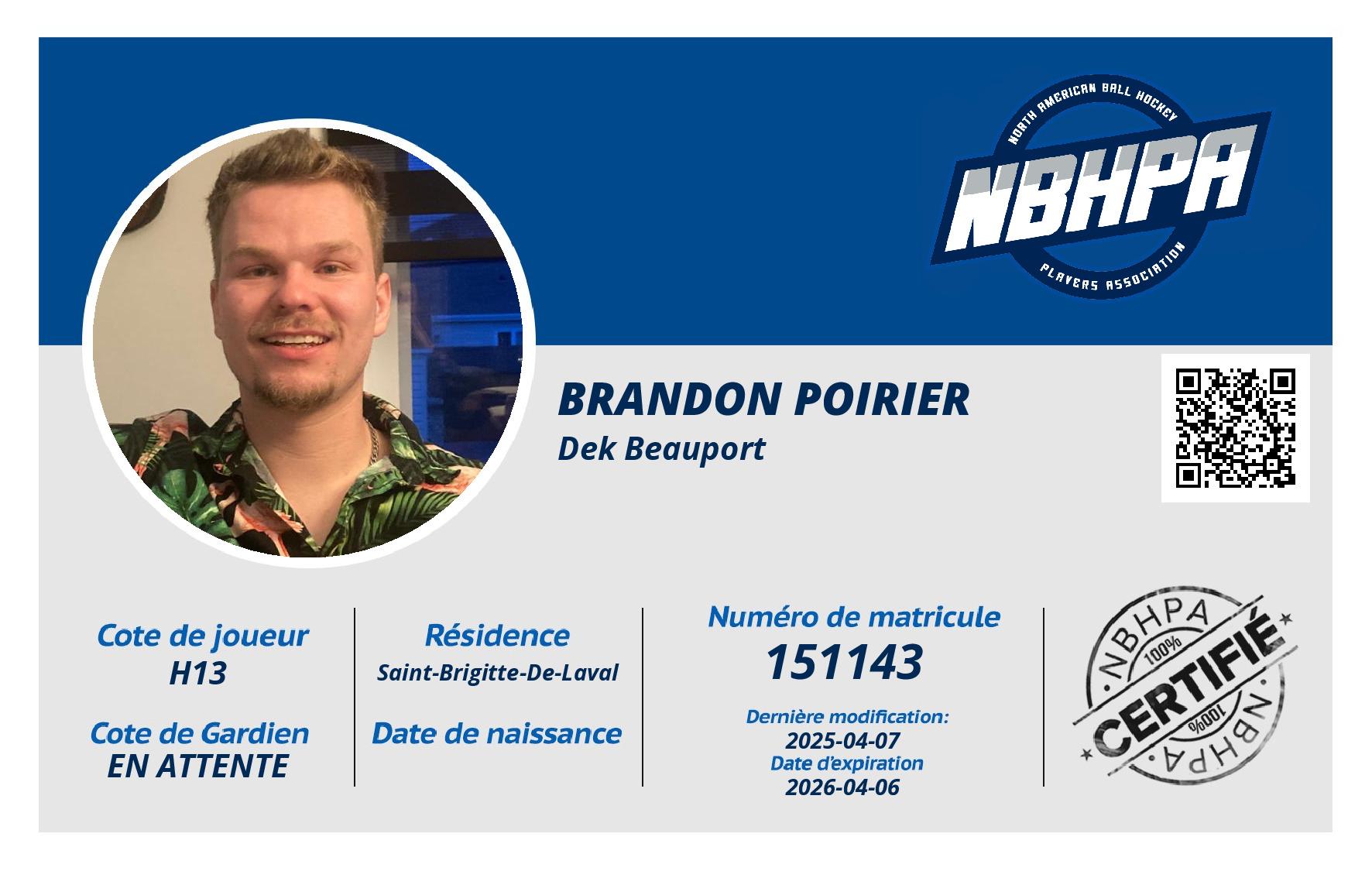 Brandon Poirier