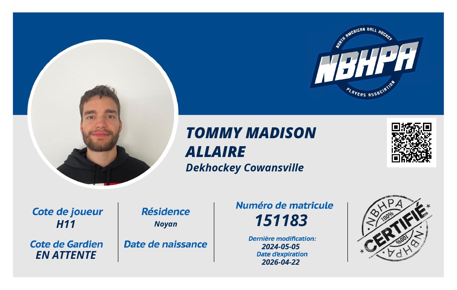 Tommy Madison Allaire