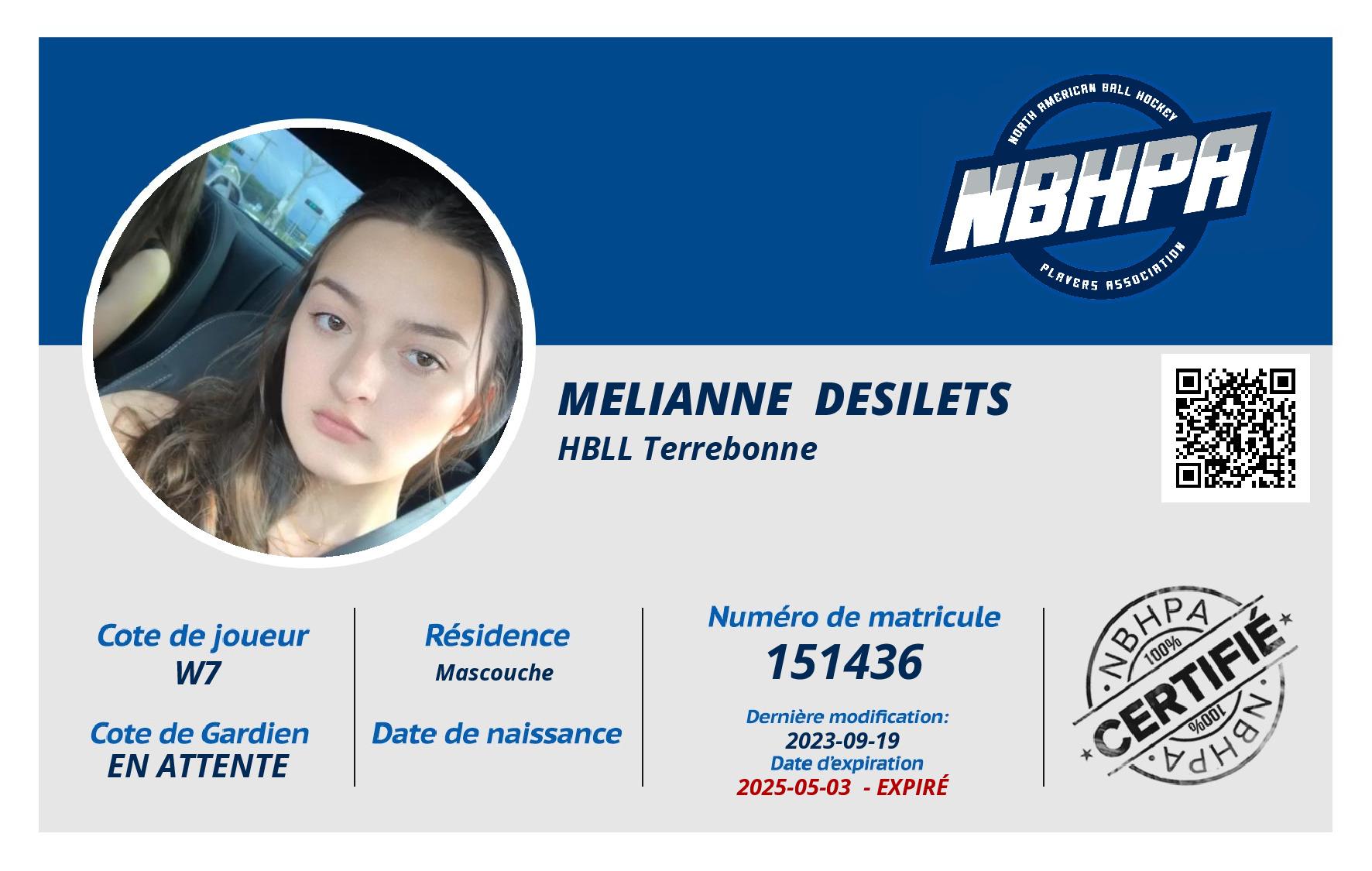 Melianne  Desilets