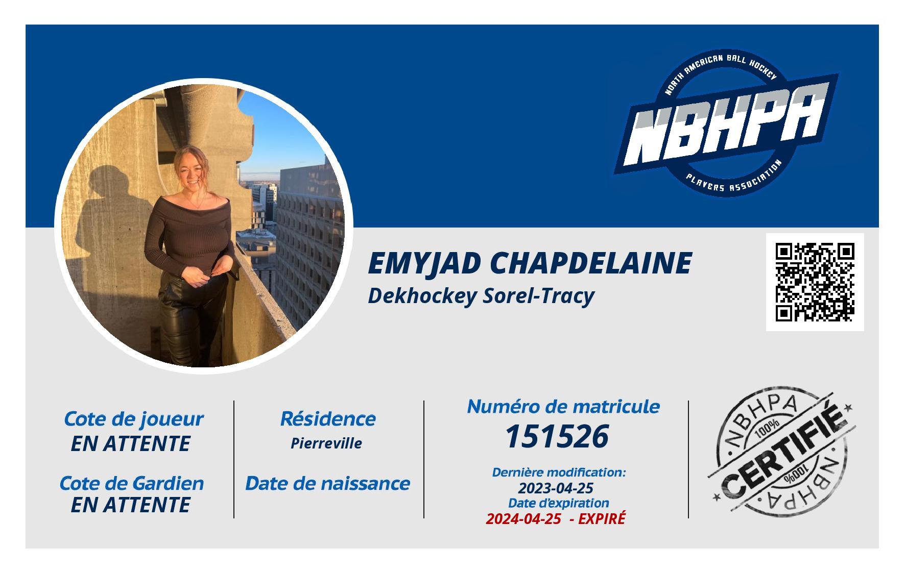 Emyjad Chapdelaine