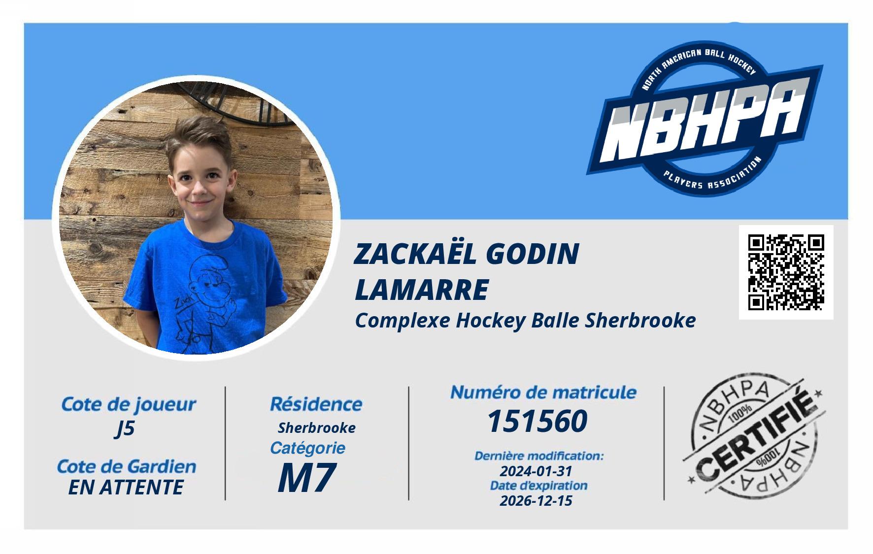 Zackaël Godin Lamarre