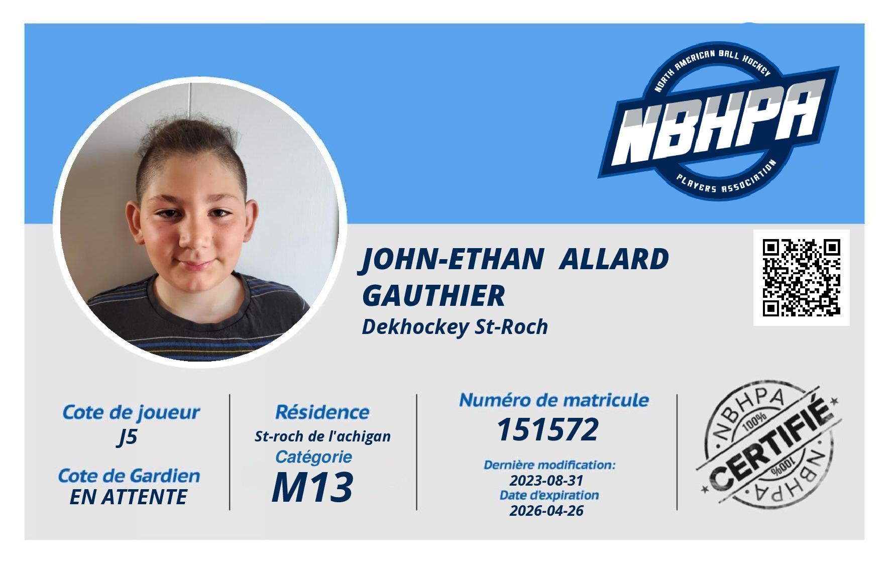 John-Ethan  Allard Gauthier 