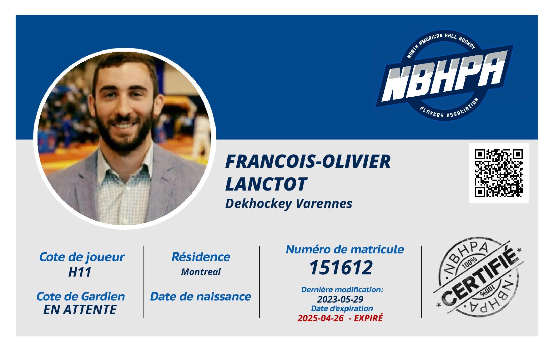 Francois-Olivier Lanctot