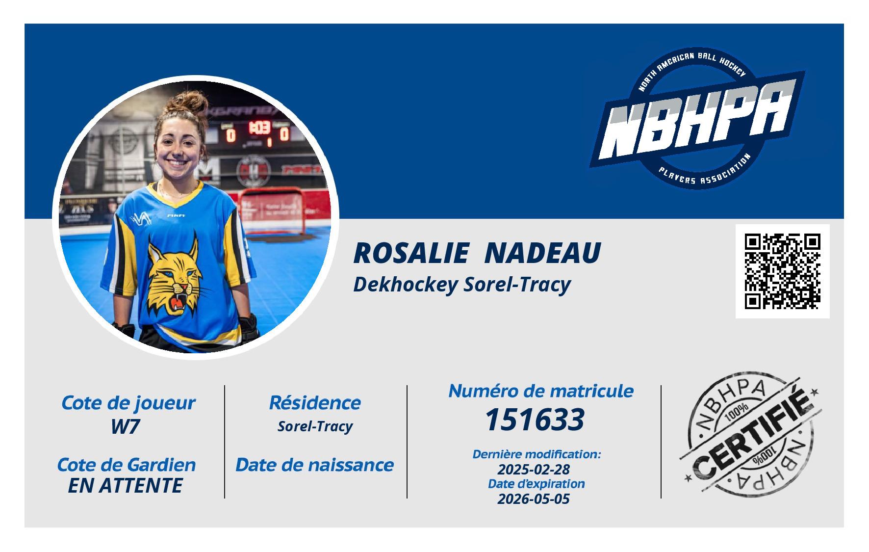 Rosalie  Nadeau
