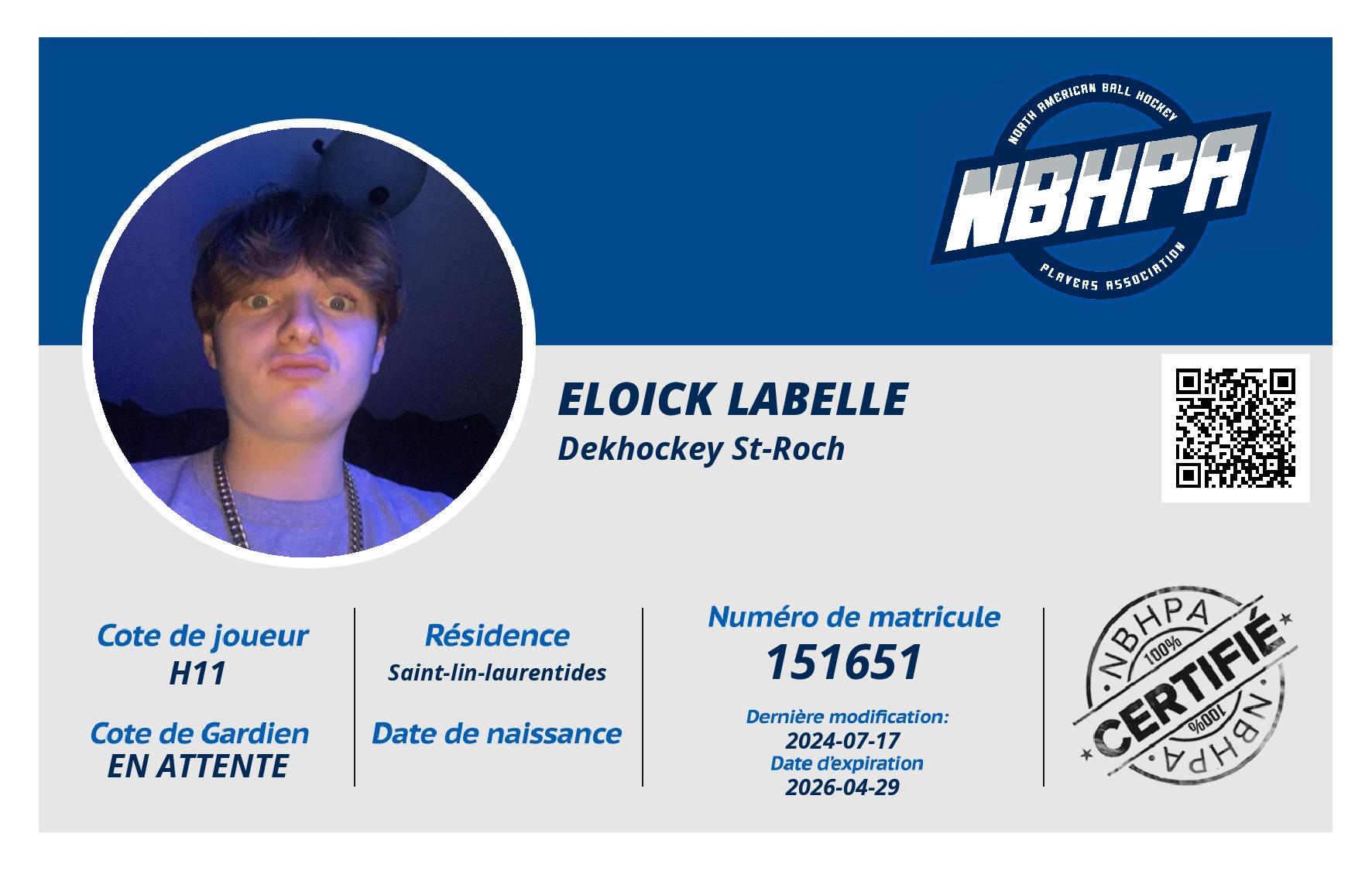 Eloick Labelle