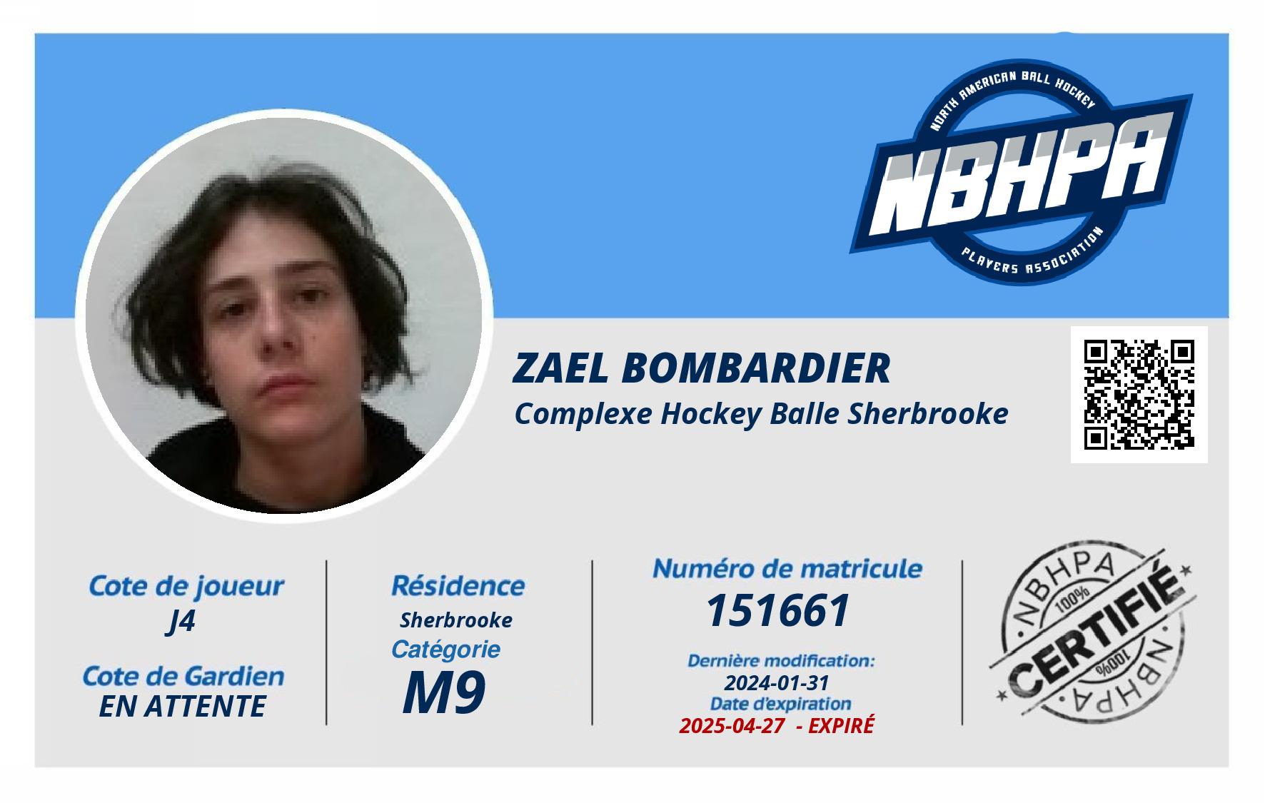 Zael Bombardier 