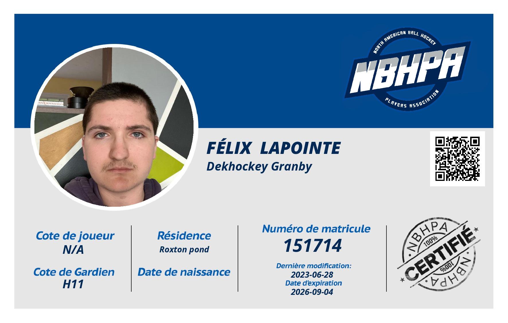 Félix  Lapointe