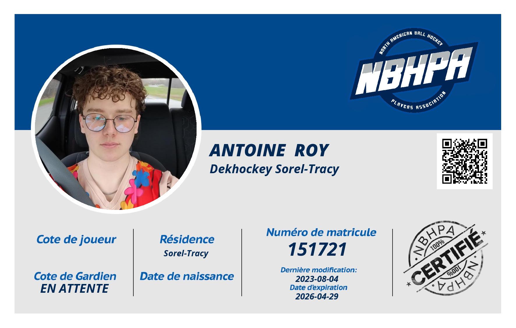Antoine  Roy 