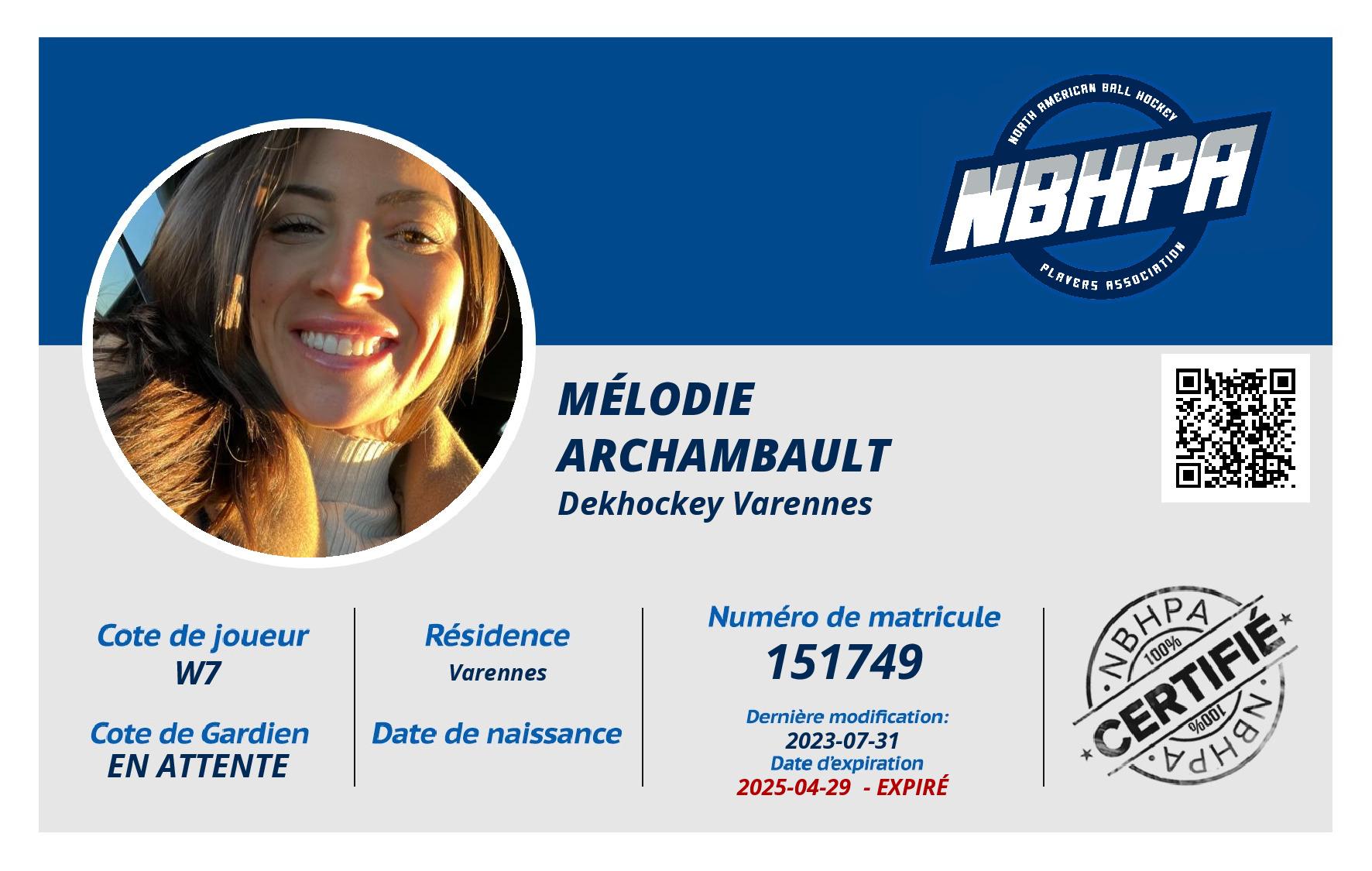 Mélodie  Archambault