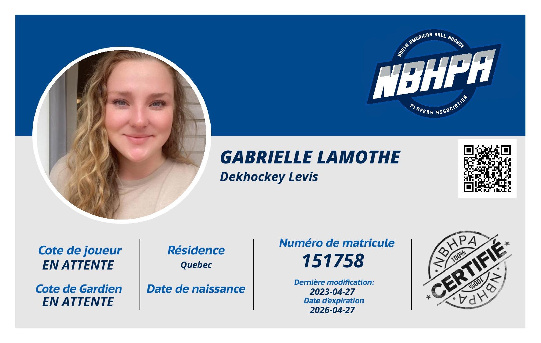 Gabrielle Lamothe