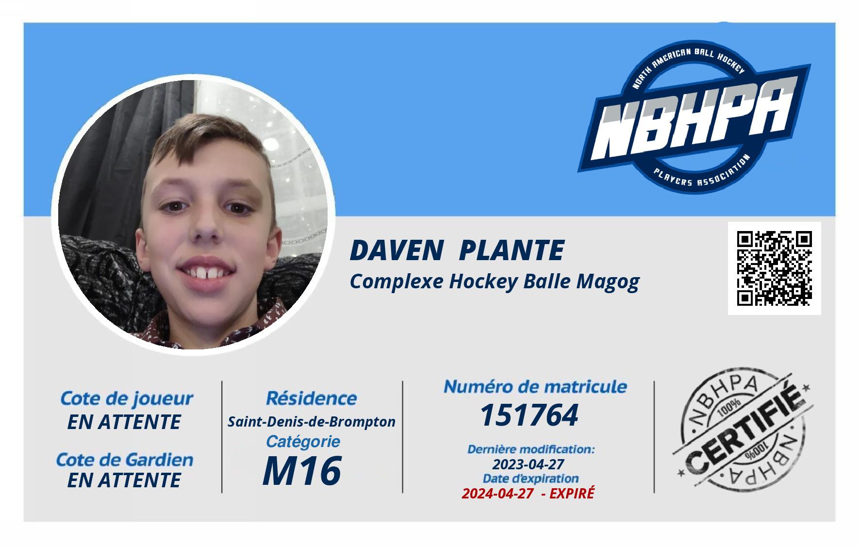 Daven  Plante 