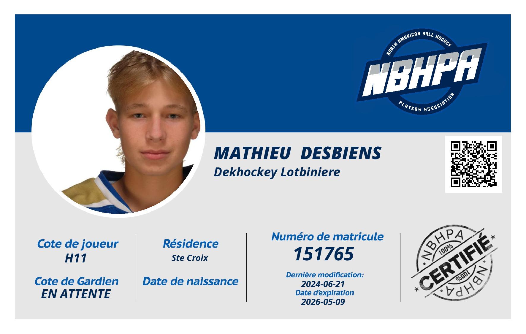 Mathieu  Desbiens 