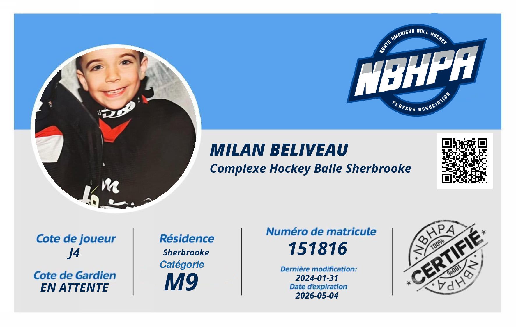 Milan Beliveau 