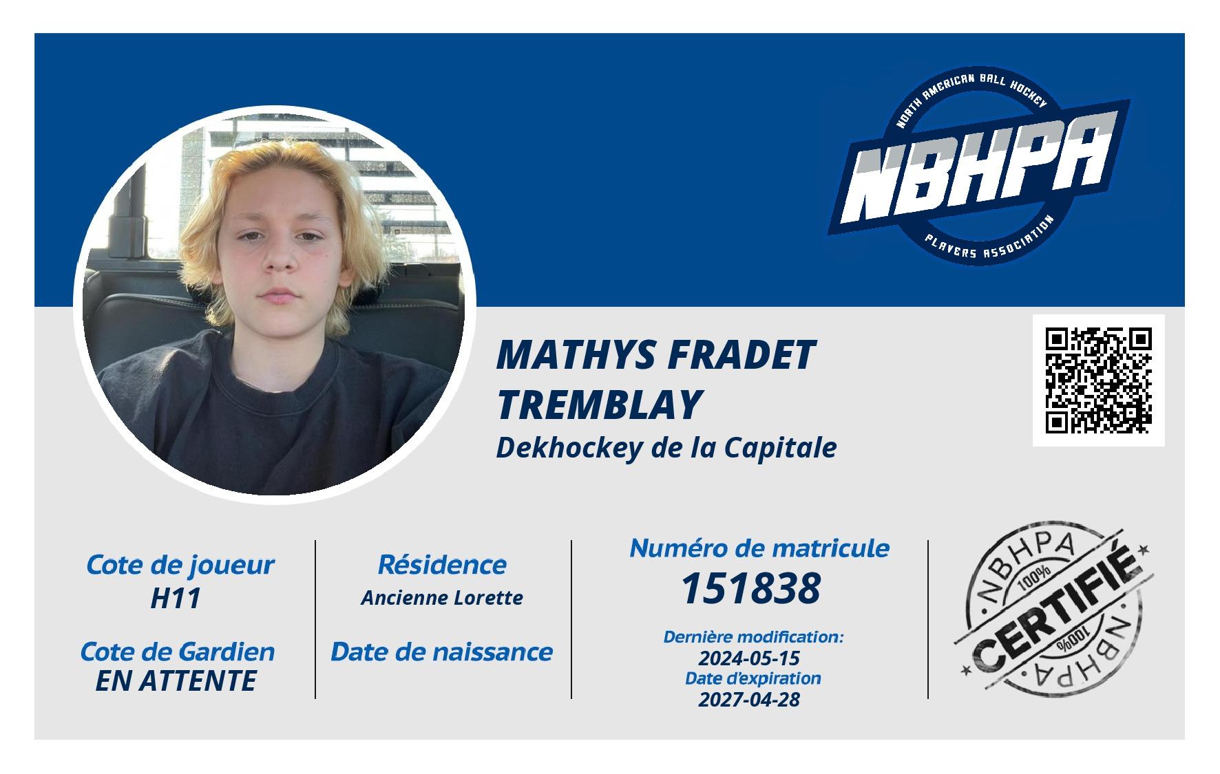 Mathys Fradet Tremblay