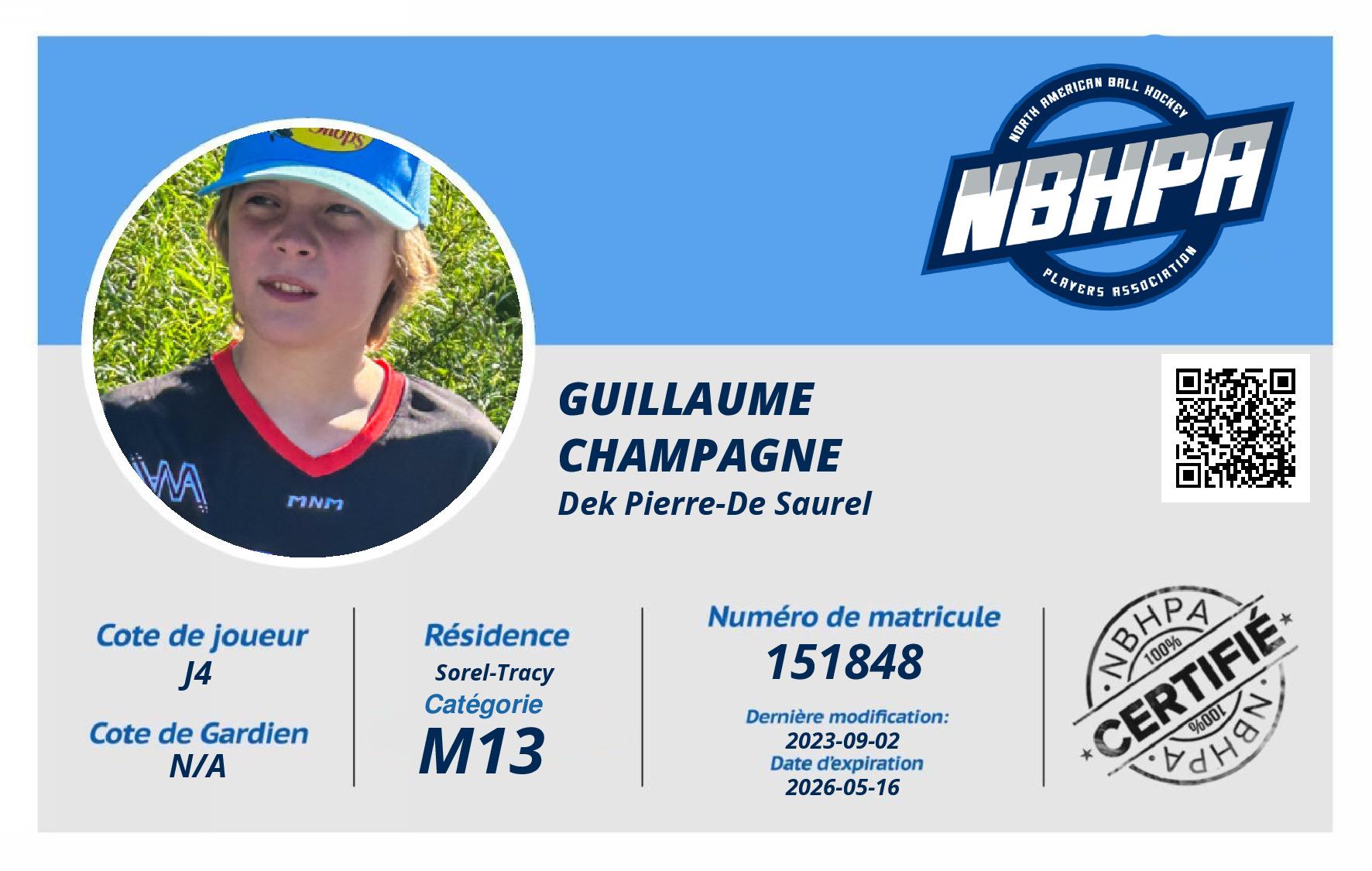 Guillaume  Champagne 