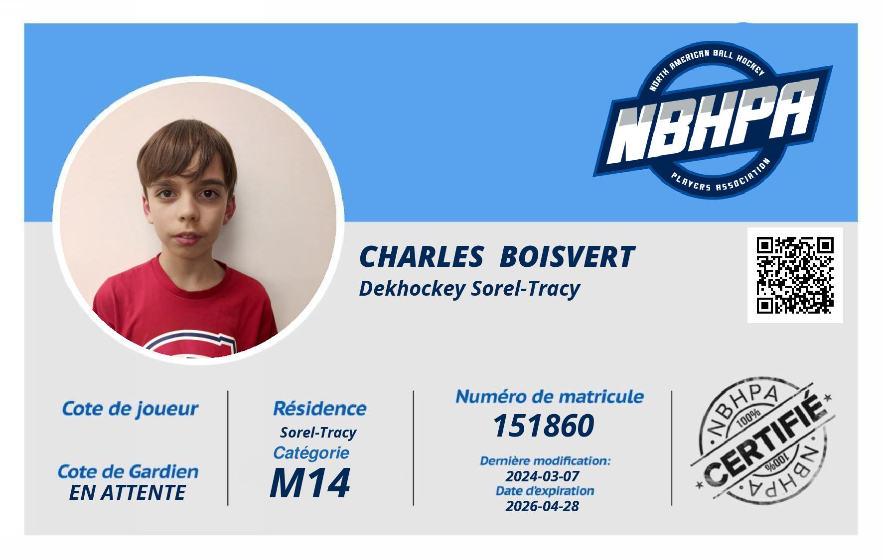 Charles  Boisvert