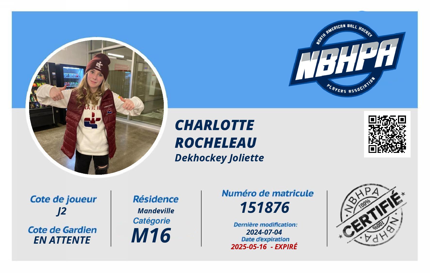 Charlotte  Rocheleau