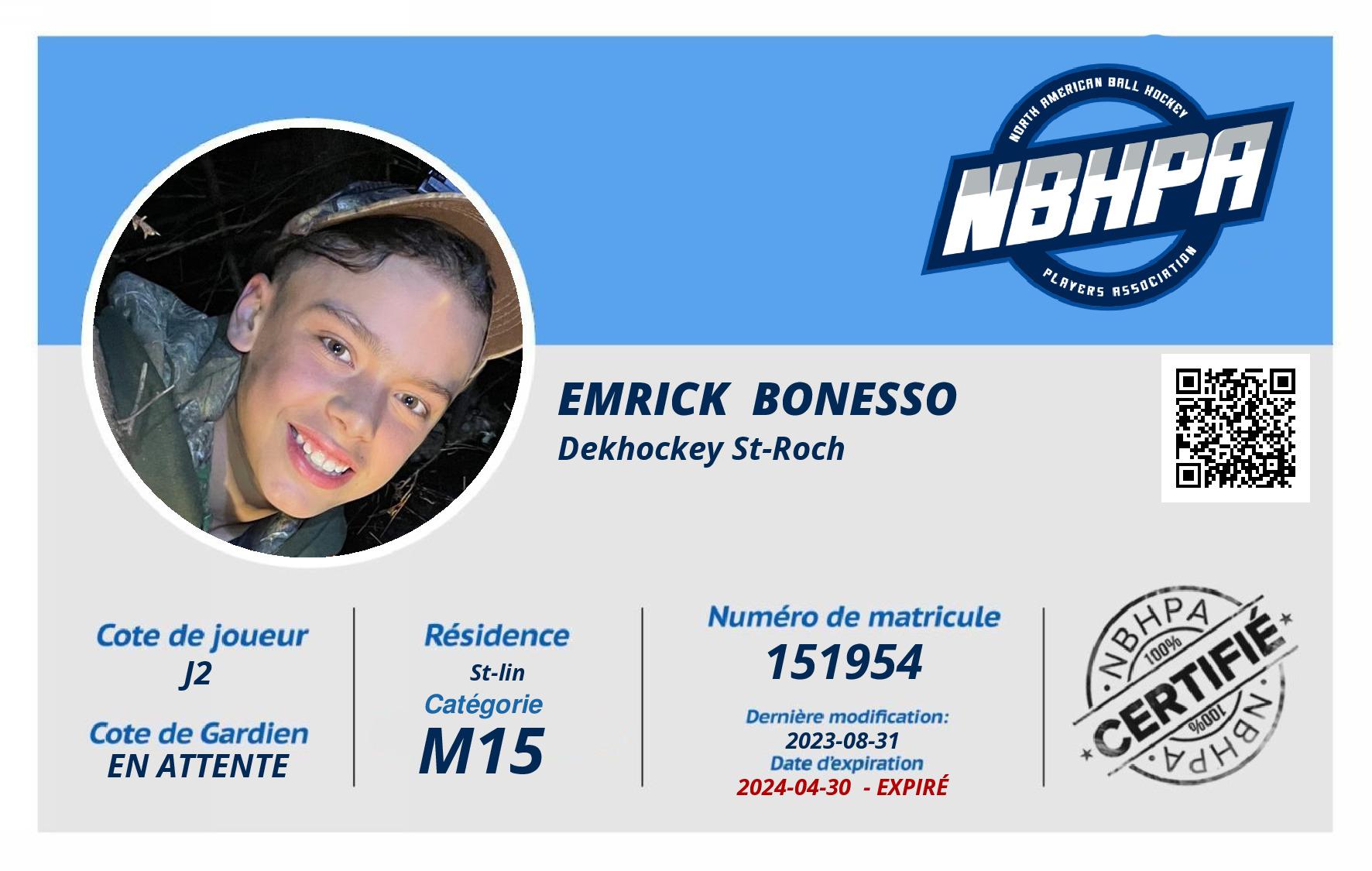 Emrick  Bonesso 