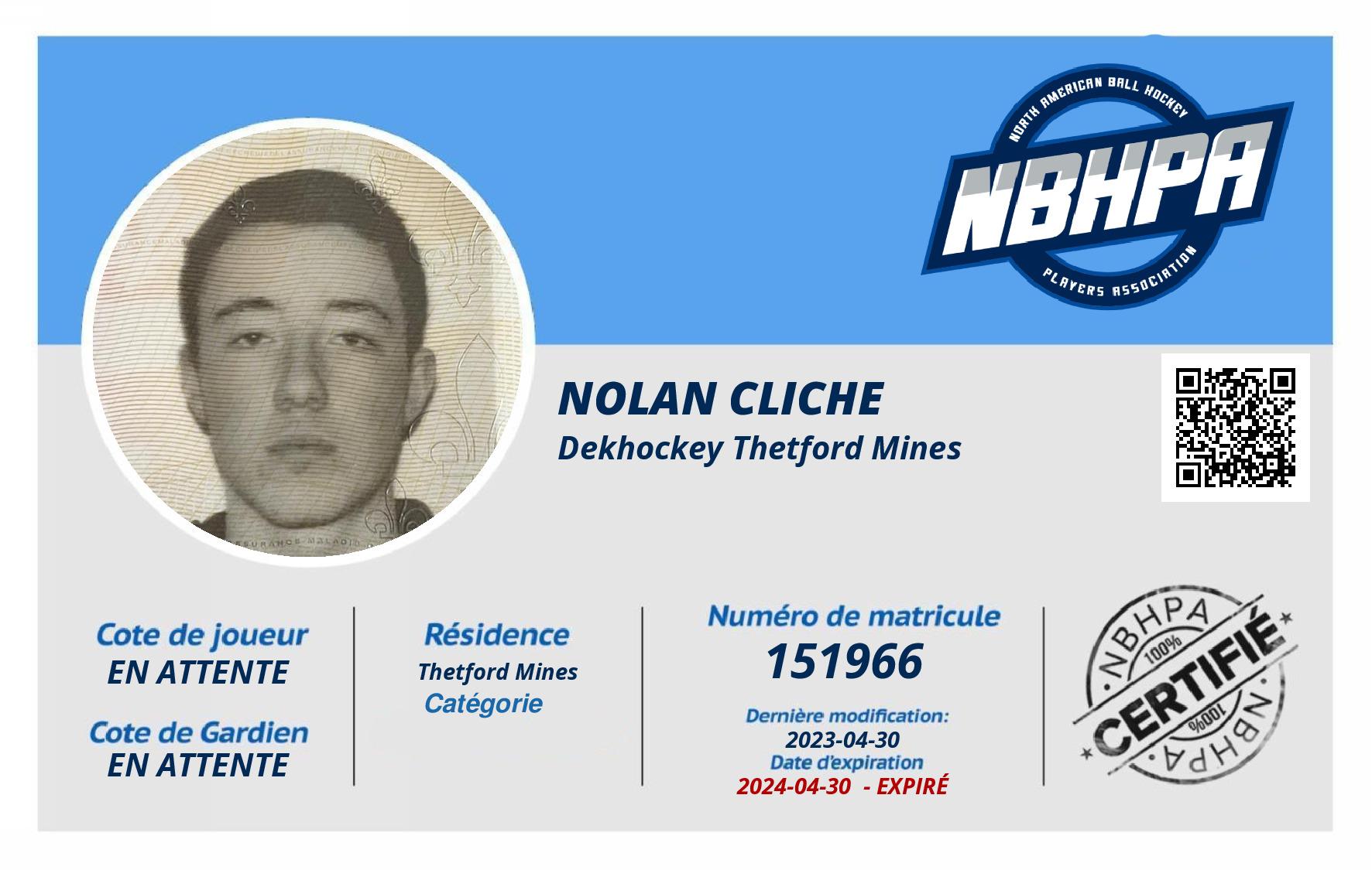 Nolan Cliche
